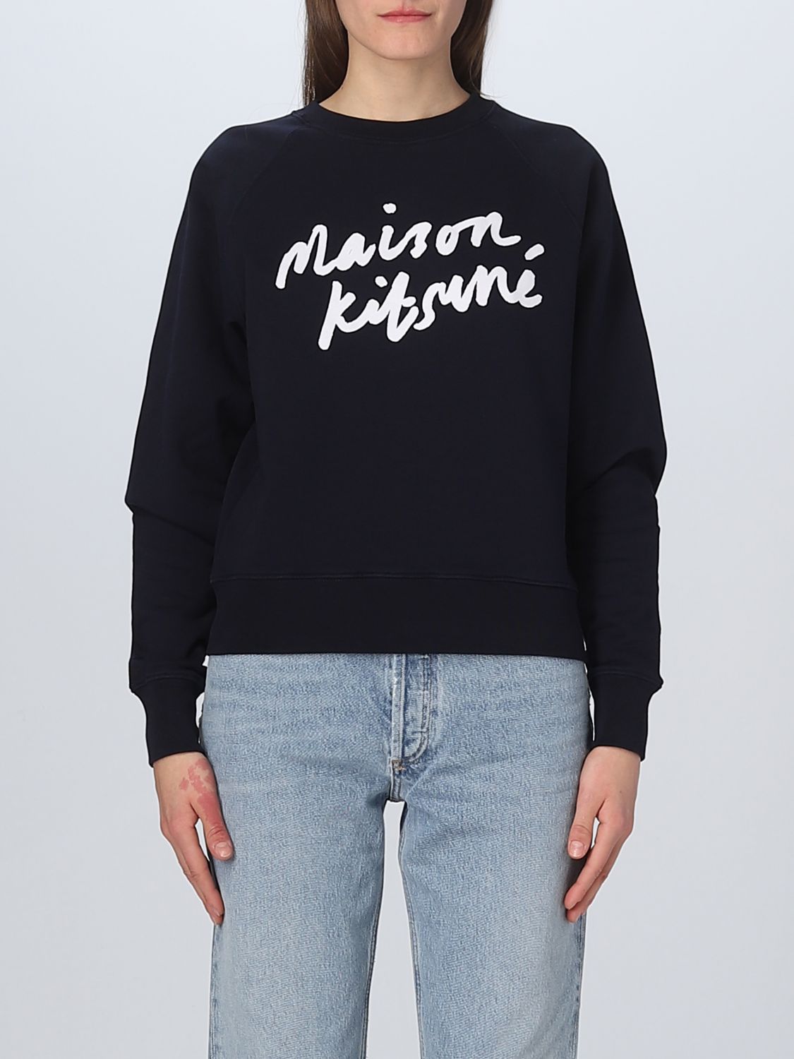 MAISON KITSUNÉ: sweatshirt for woman - Navy | Maison Kitsuné