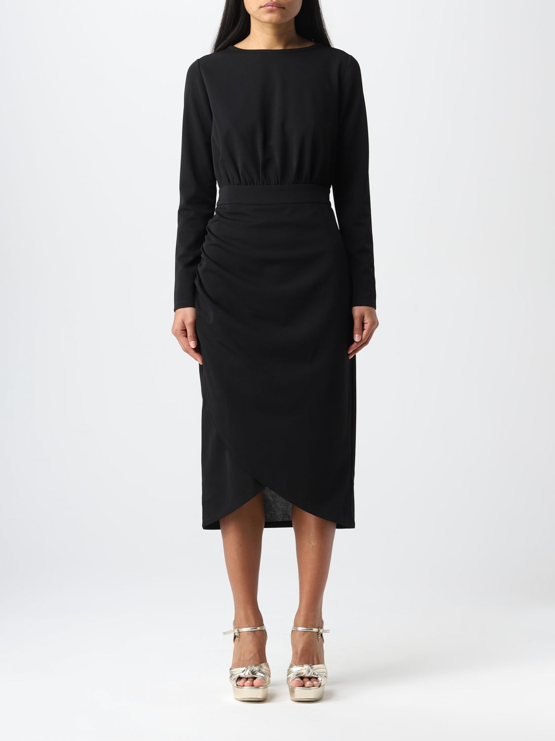 KARL LAGERFELD: dress for woman - Black | Karl Lagerfeld dress 230W1352 ...
