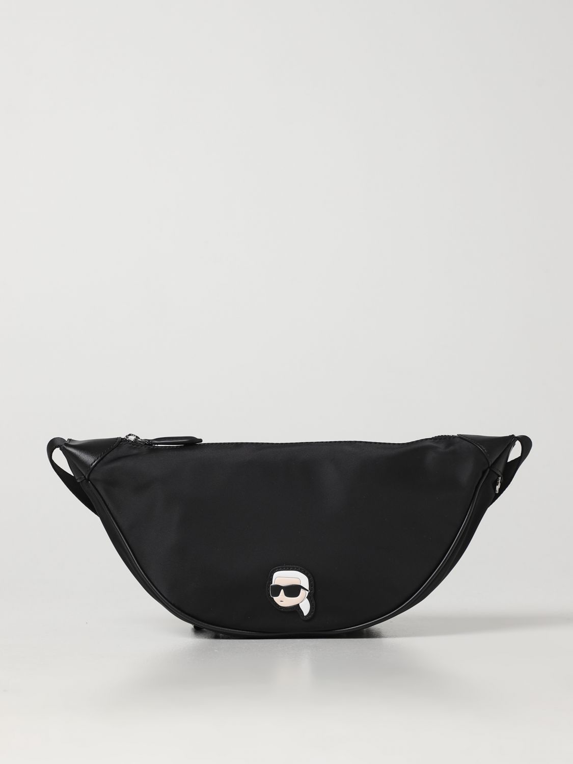 Shop Karl Lagerfeld Belt Bag  Woman Color Black