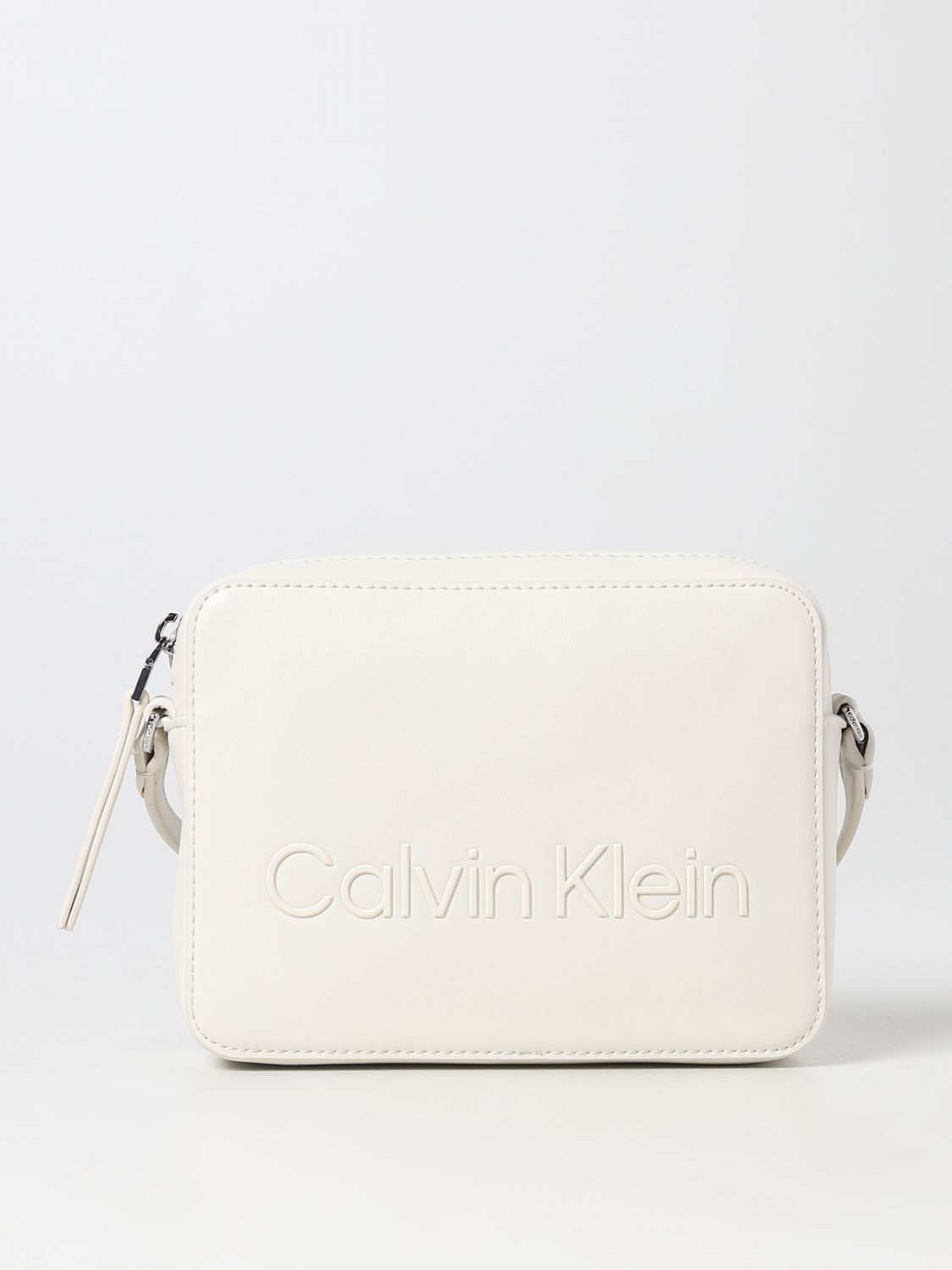 CALVIN KLEIN: mini bag for woman - White | Calvin Klein mini K60K610180 online on GIGLIO.COM