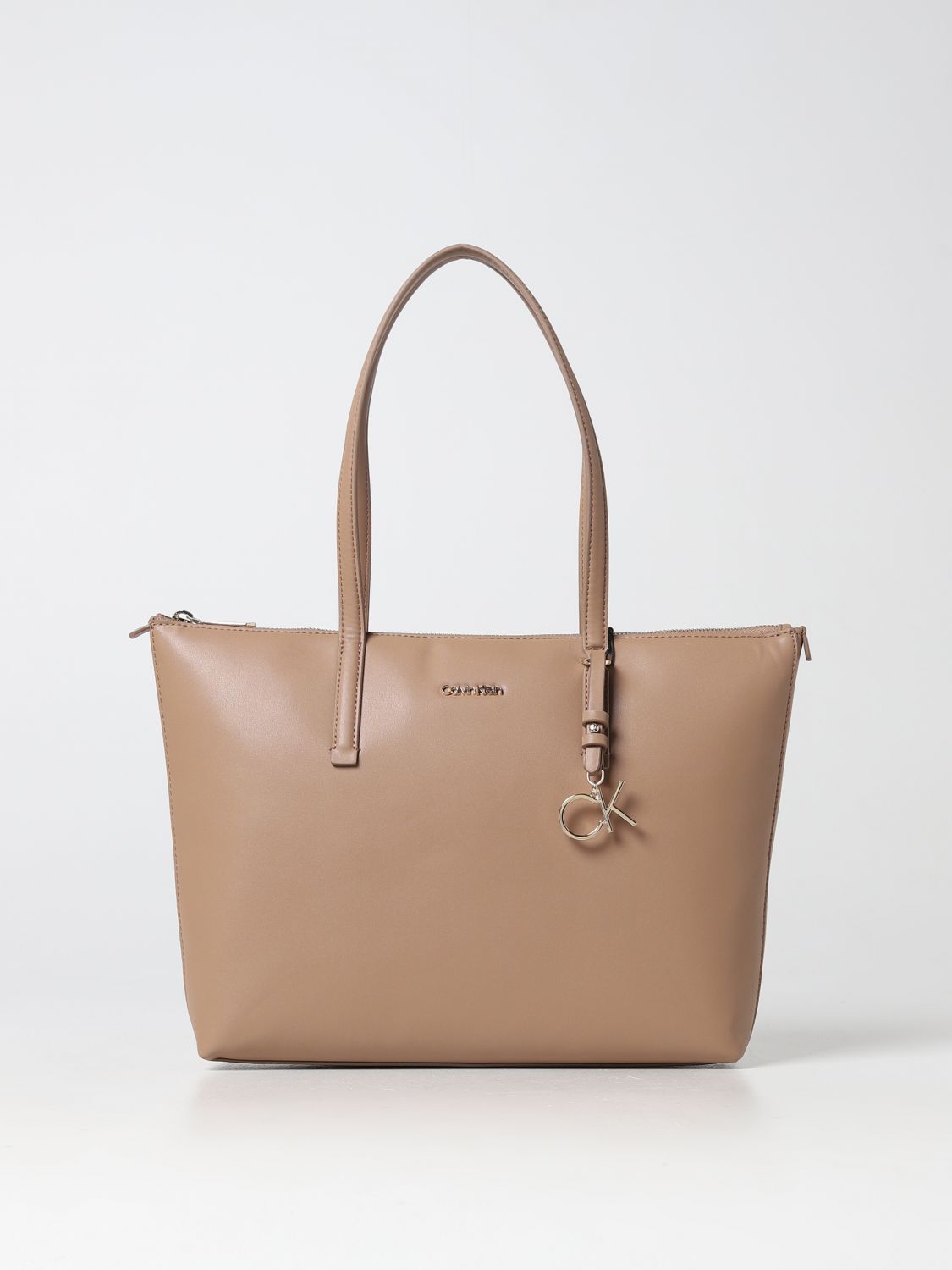 CALVIN KLEIN: tote bags for woman - Brown