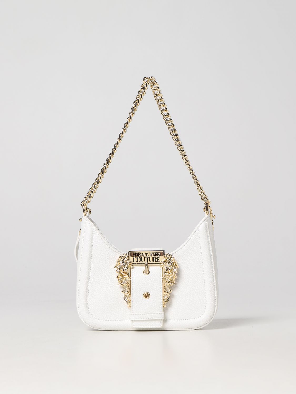 VERSACE JEANS COUTURE: mini bag for woman - White | Versace Jeans ...