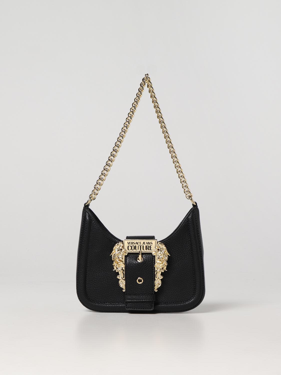 VERSACE JEANS COUTURE: bag in synthetic leather - Black | Versace