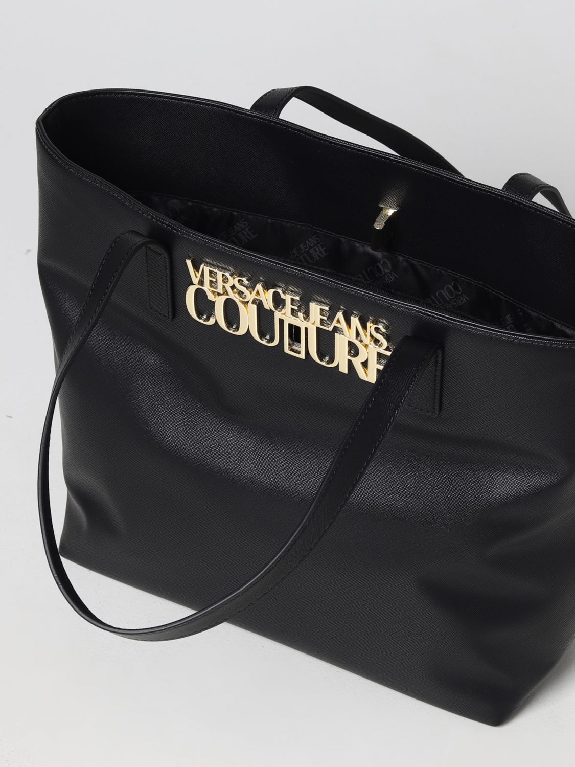 Borse tote Versace Jeans Couture: Borsa Versace Jeans Couture in pelle sintetica saffiano nero 3