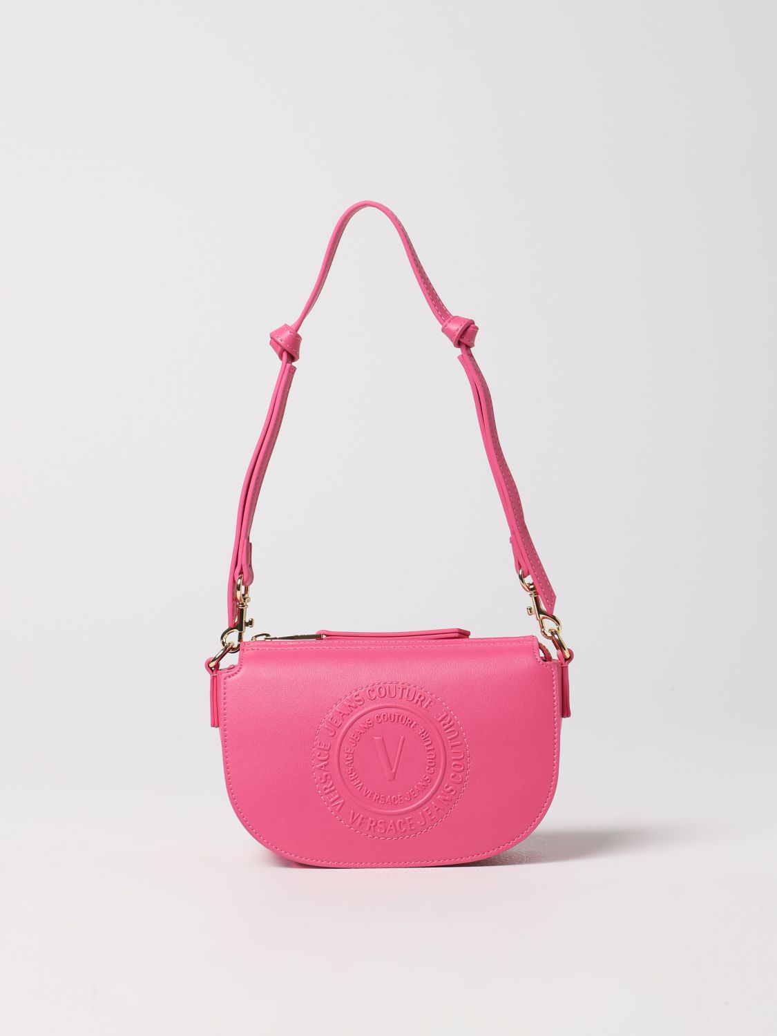 VERSACE JEANS COUTURE: mini bag for woman - Pink Versace Couture mini bag 74VA4BV1ZS412 online on GIGLIO.COM