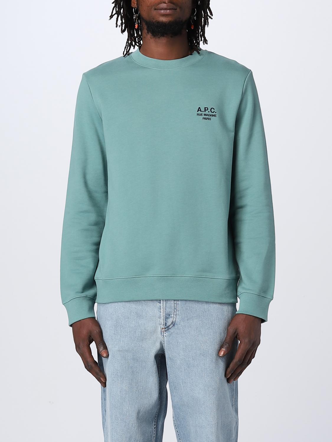 Apc Green Rider Sweatshirt In Green