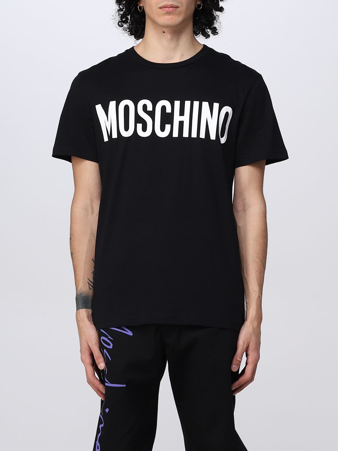 MOSCHINO COUTURE: t-shirt for man - Black | Moschino Couture t-shirt ...