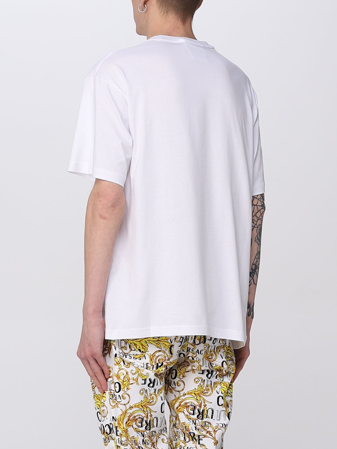 VERSACE JEANS COUTURE: t-shirt for man - White | Versace Jeans Couture ...