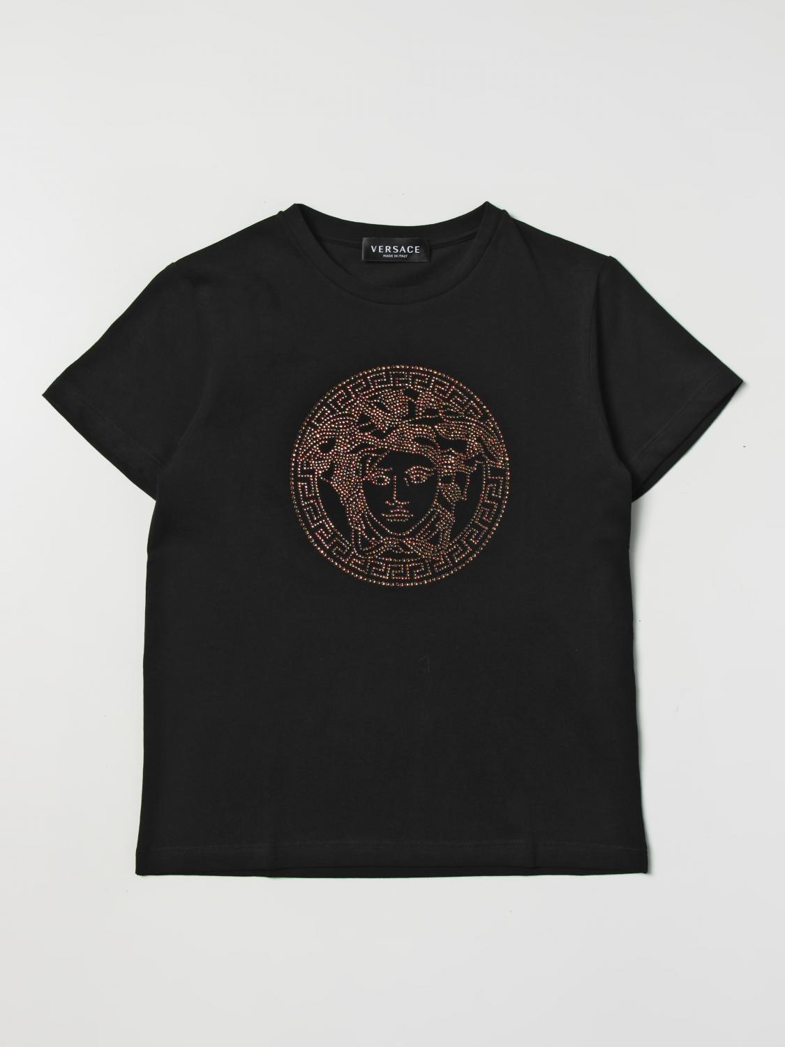 YOUNG VERSACE tshirt for girls Black Young Versace tshirt