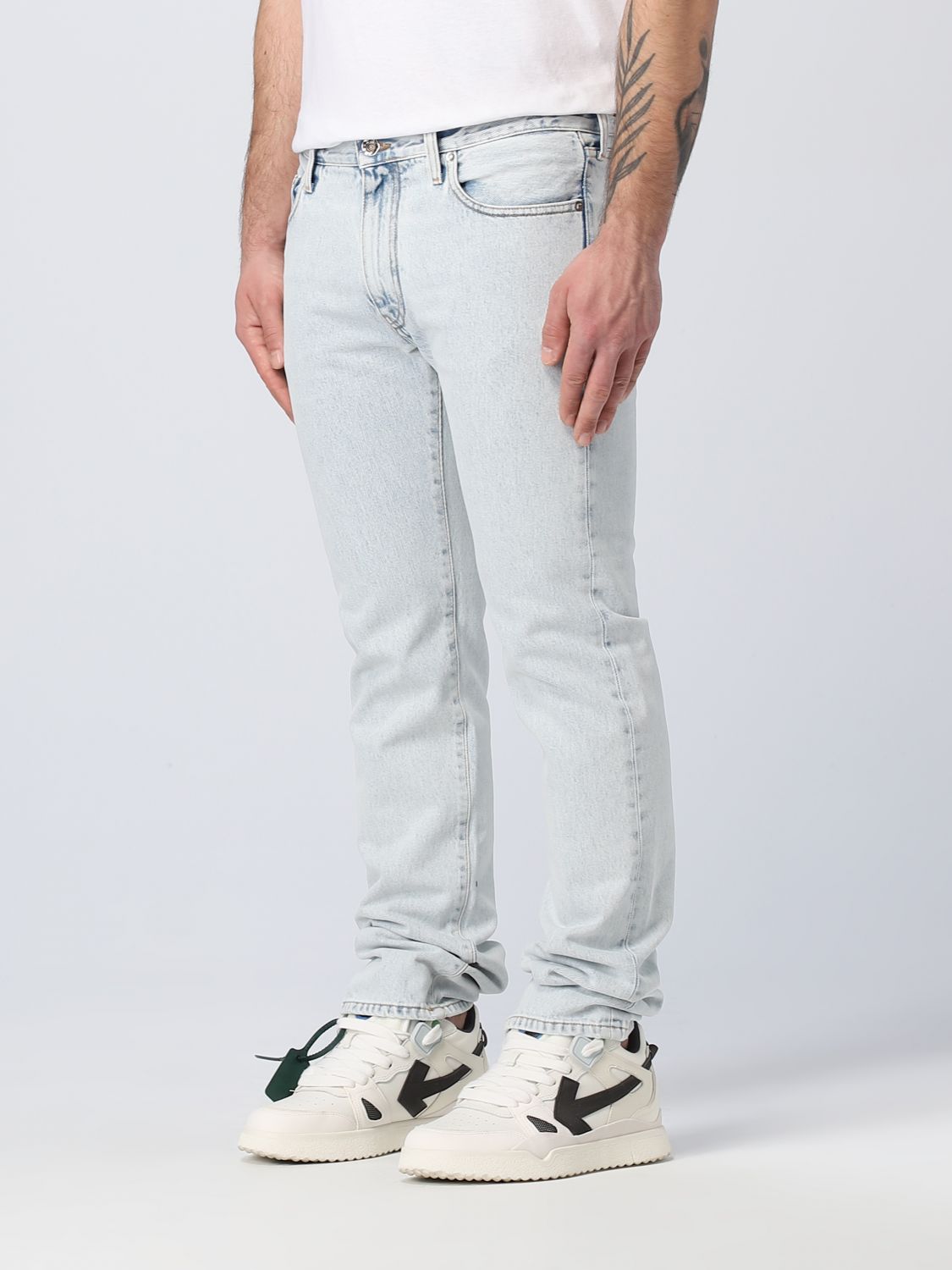 OFF-WHITE: jeans for man - Denim | Off-White jeans OMYA102C99DEN006 online  on 