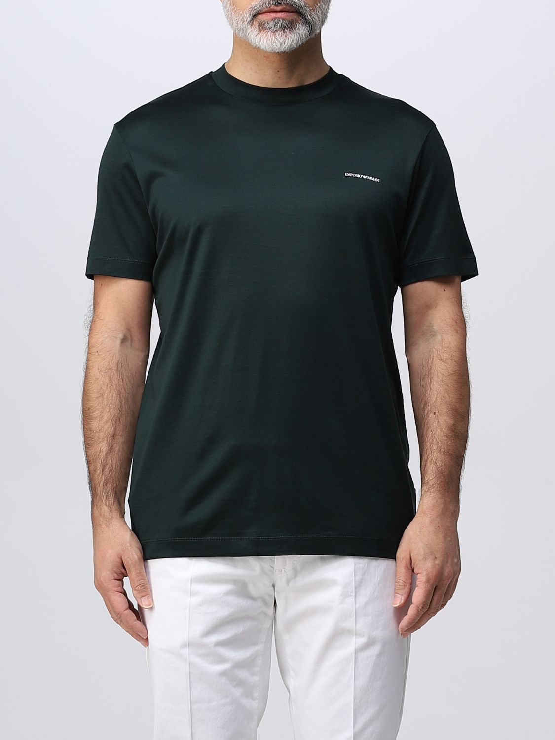 Uitverkoop Zus Phalanx EMPORIO ARMANI: cotton T-shirt - Green | Emporio Armani t-shirt 8N1TD81JUVZ  online on GIGLIO.COM