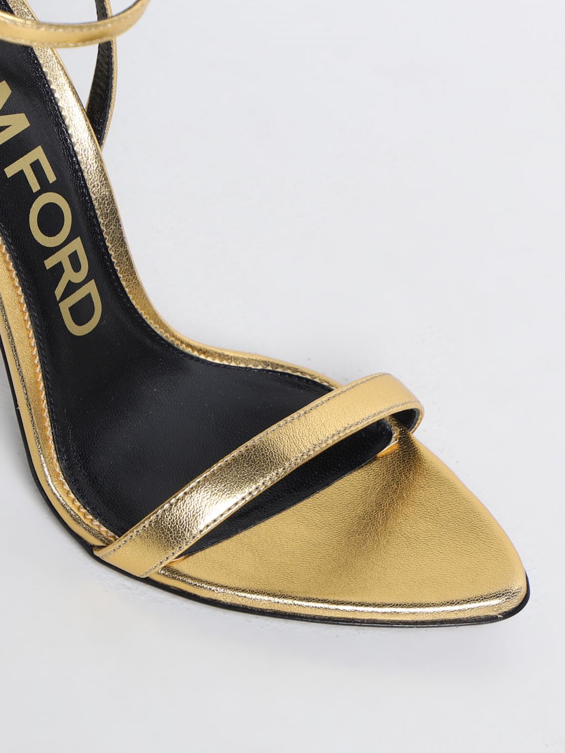 TOM FORD: heeled sandals for woman - Gold | Tom Ford heeled sandals  W2272LSP014G online on 