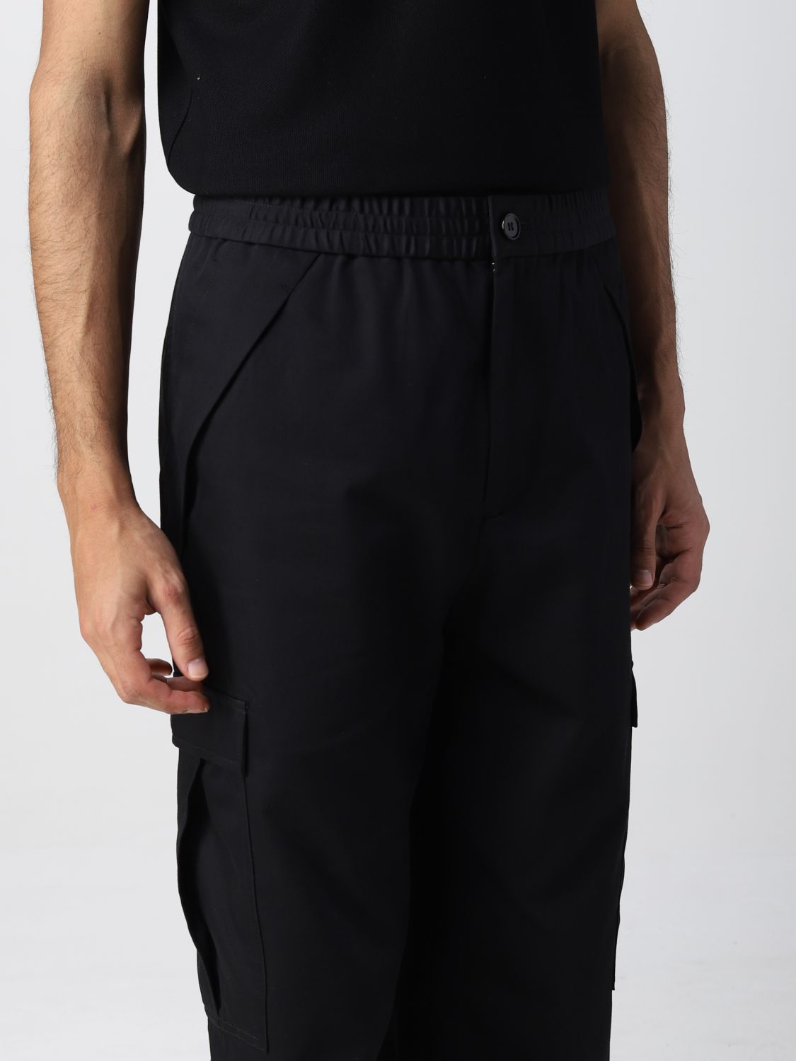 BURBERRY: pants for man - Black | Burberry pants 8065086 online on ...