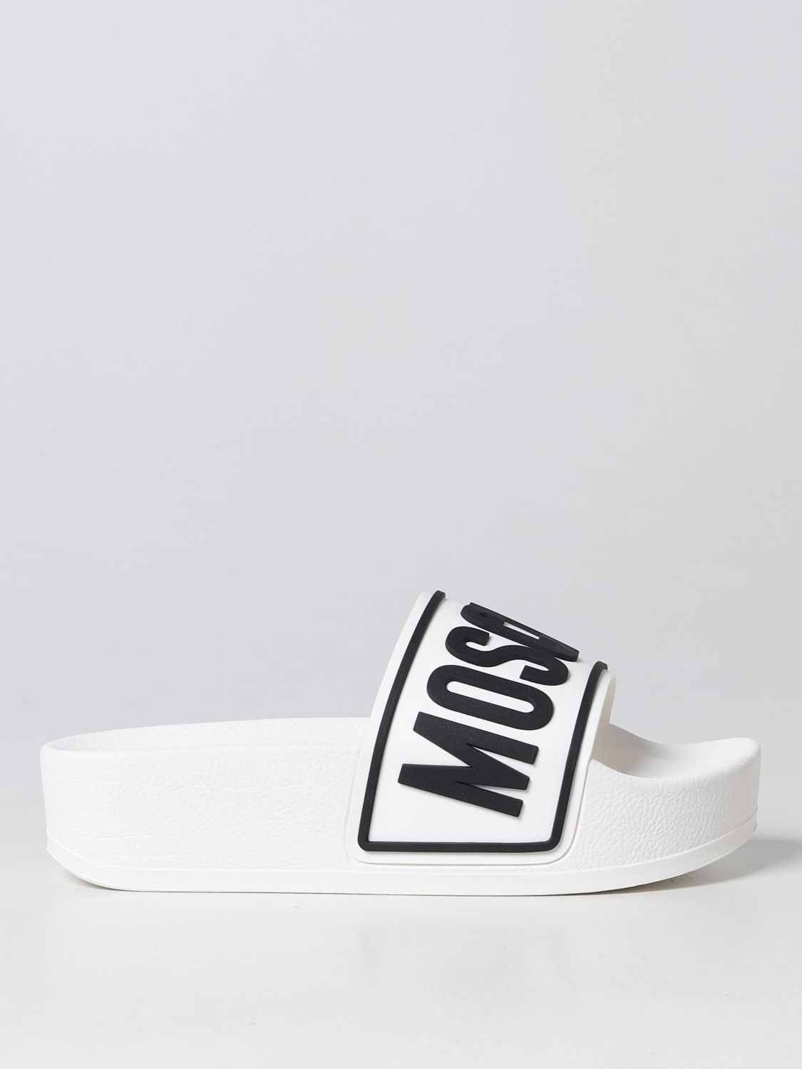 Moschino Couture Flat Sandals  Woman Color White