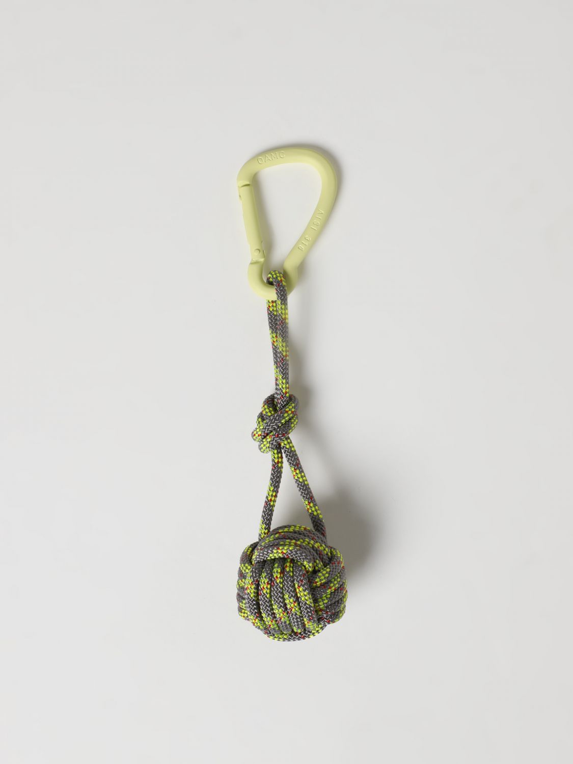 Oamc Knot-pendant Keyring In Yellow