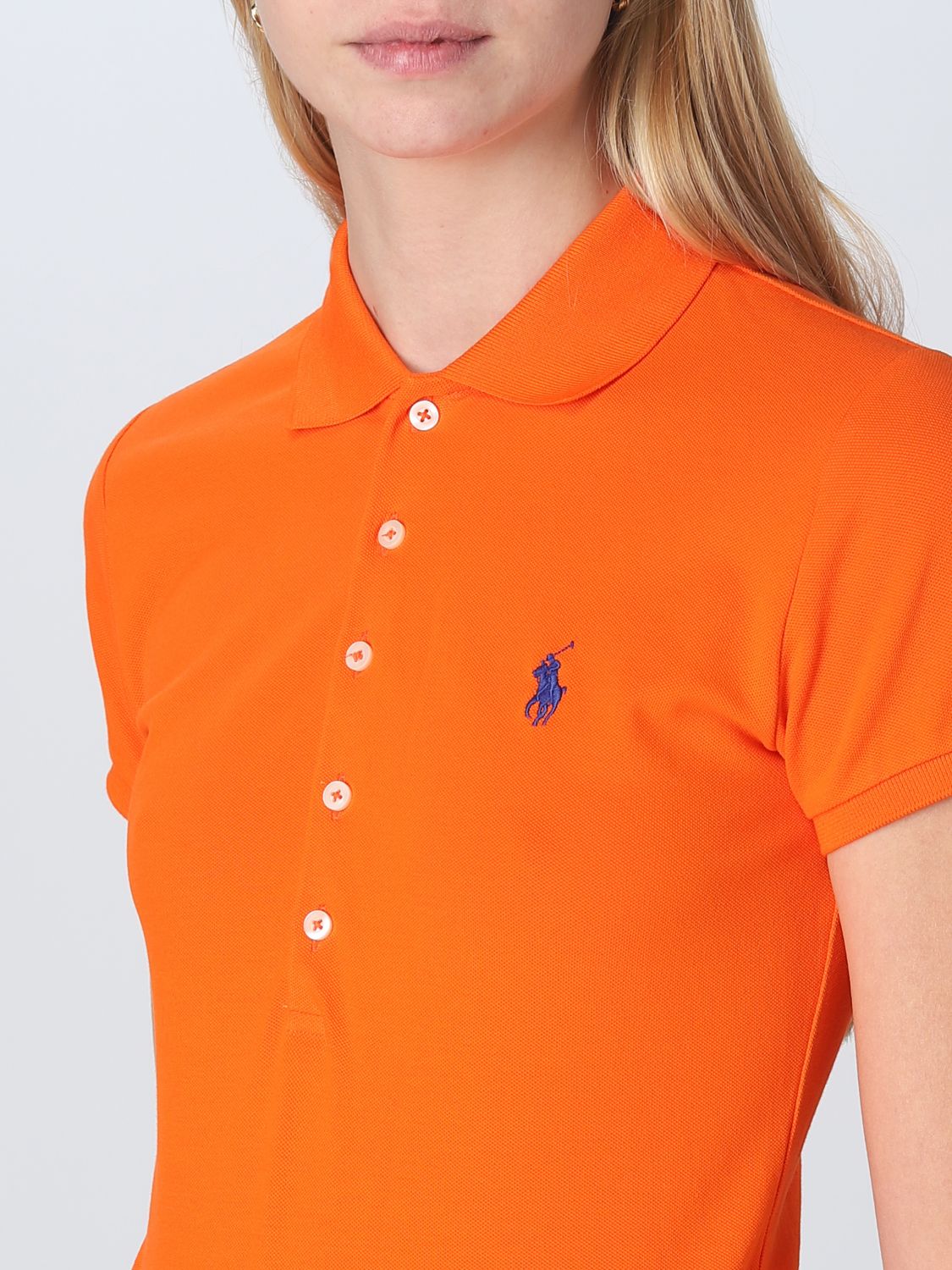 POLO RALPH LAUREN: polo shirt for woman - Orange | Polo Ralph Lauren polo  shirt 211870245 online on 