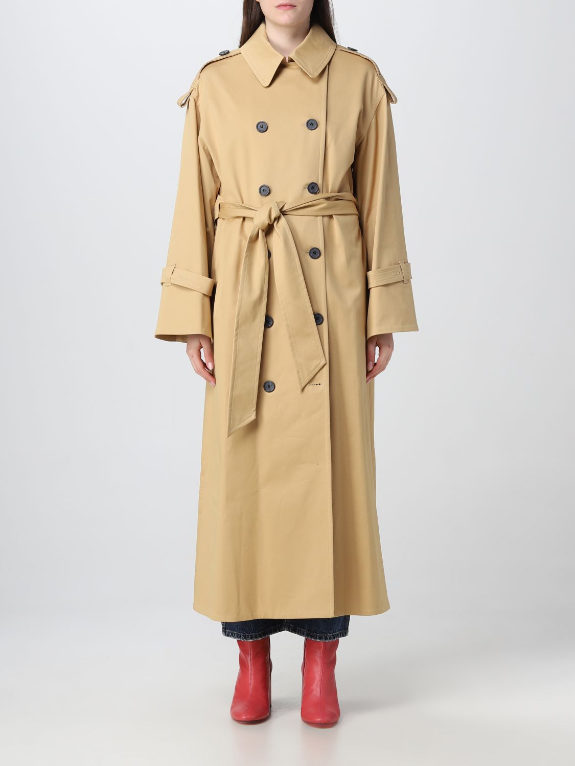 By Malene Birger Cotton Trench Coat In Beige | ModeSens