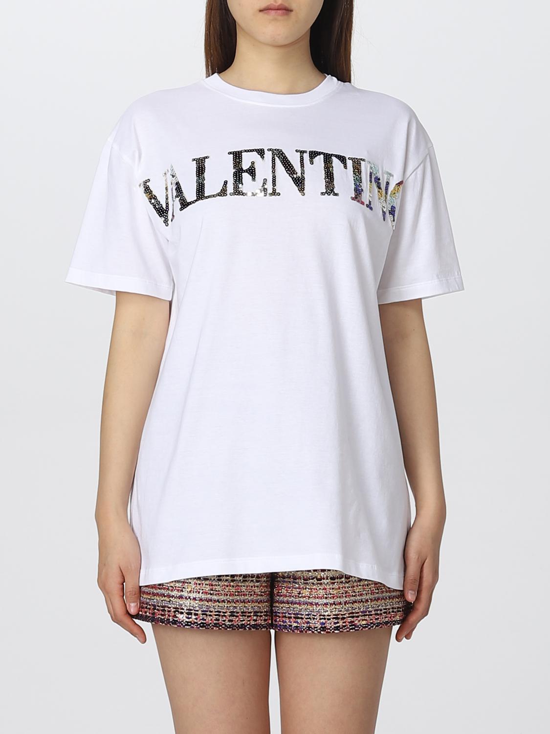 VALENTINO：Tシャツ レディース - ホワイト | GIGLIO.COMオンラインの