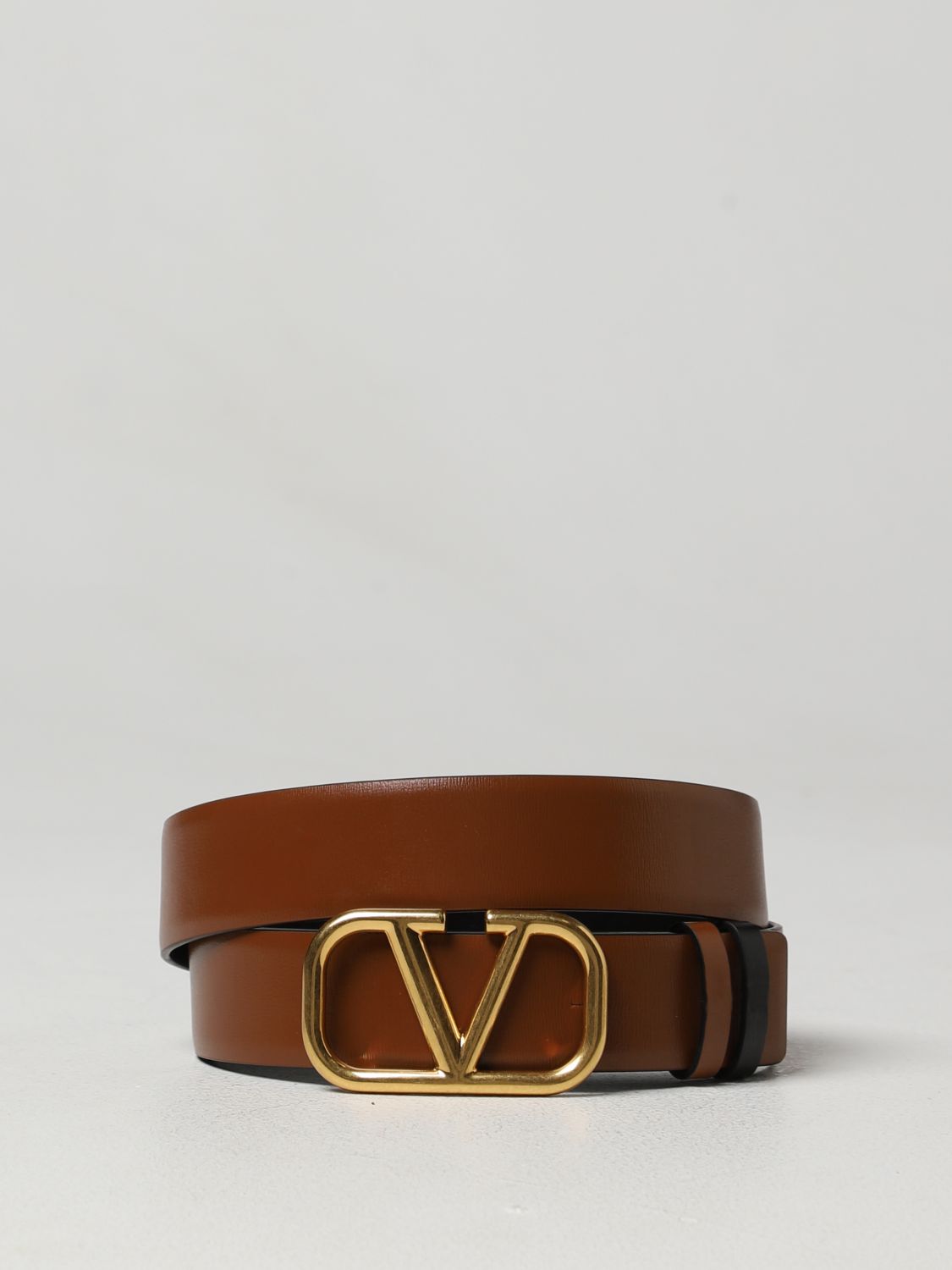 Valentino Garvani Black VLogo Signature Belt –