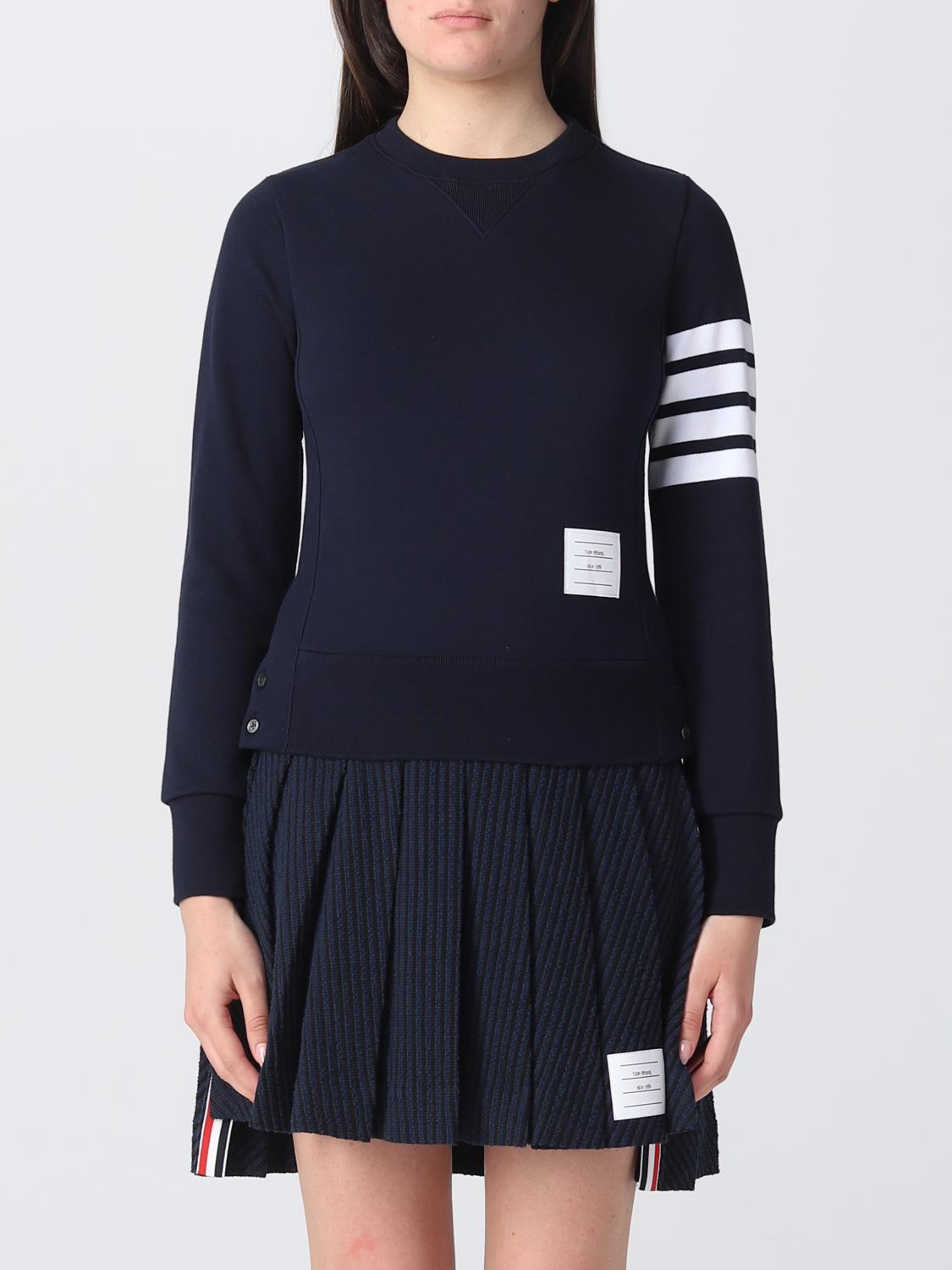 Thom Browne 4-bar Sweatshirt In Blue