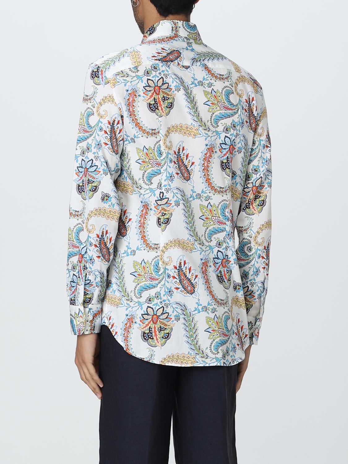 Camicia Etro: Camicia Etro con stampa Paisley bianco 1 3