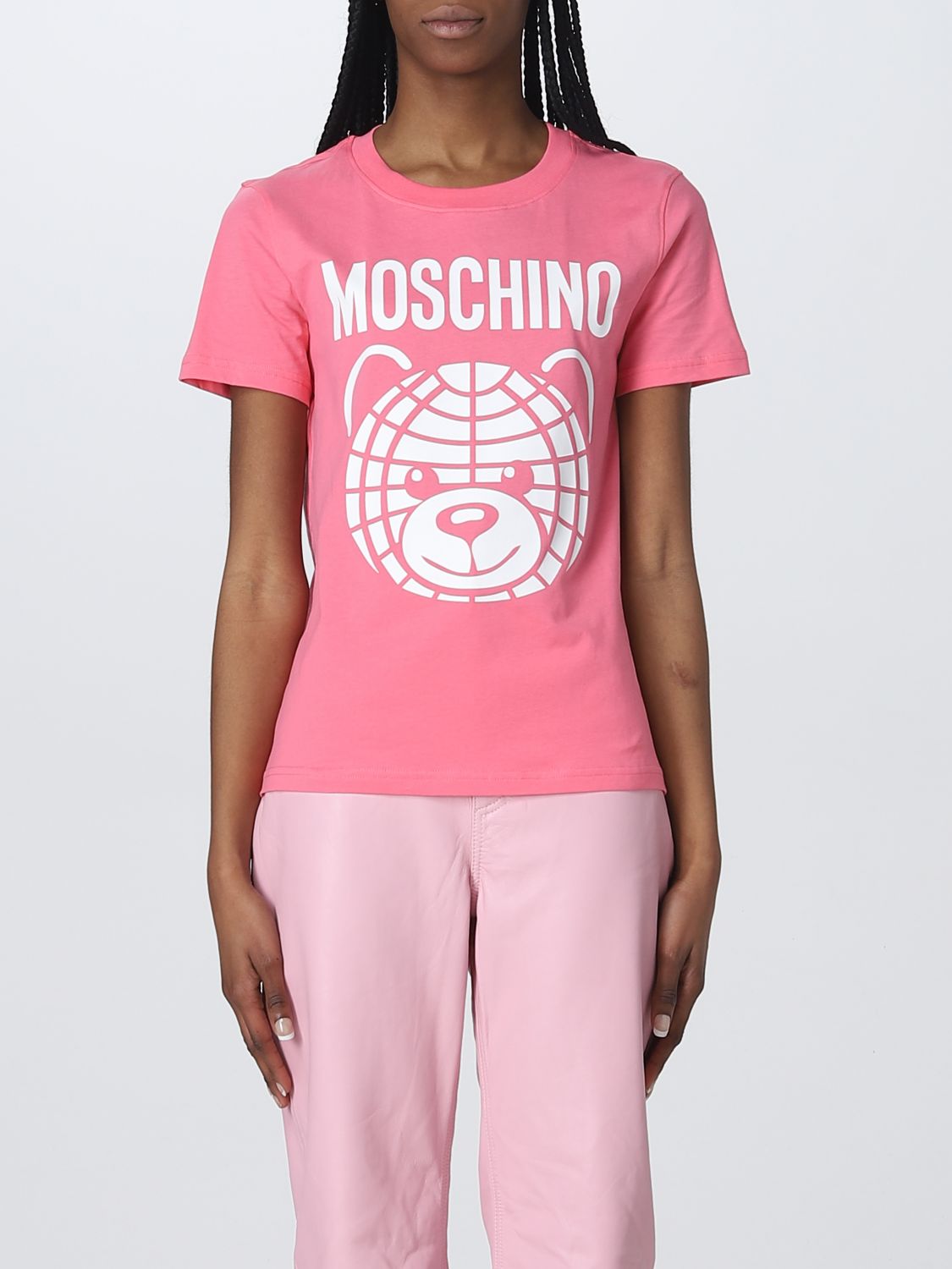 MOSCHINO COUTURE: Camiseta para mujer, Rosa | Camiseta Moschino Couture  07080541 en línea en 