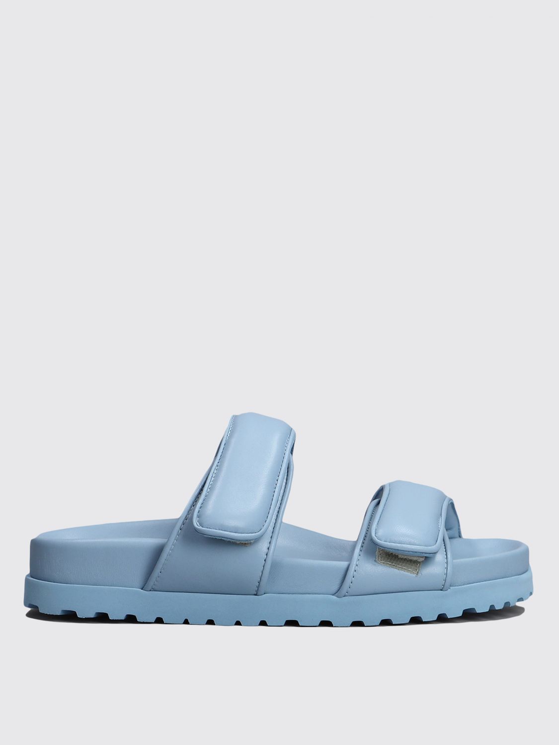 Shop Gia Borghini Flat Sandals  Woman Color Blue