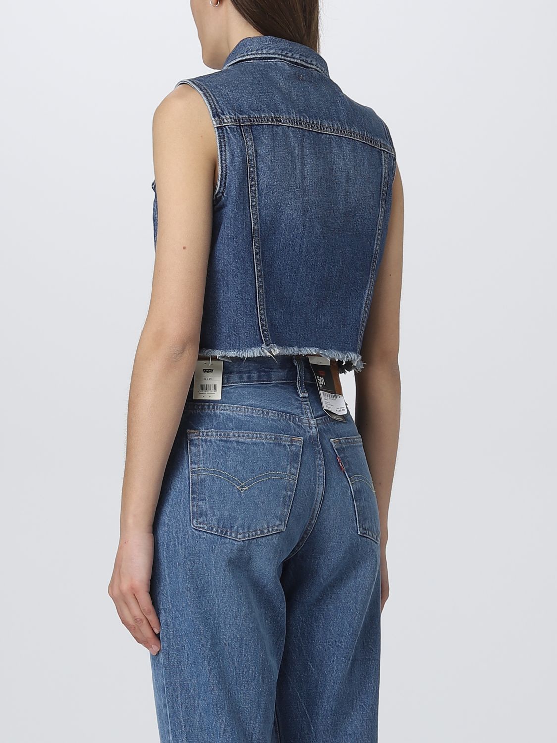 LEVI'S: top for woman - Denim | Levi's top A48550000 online on GIGLIO.COM