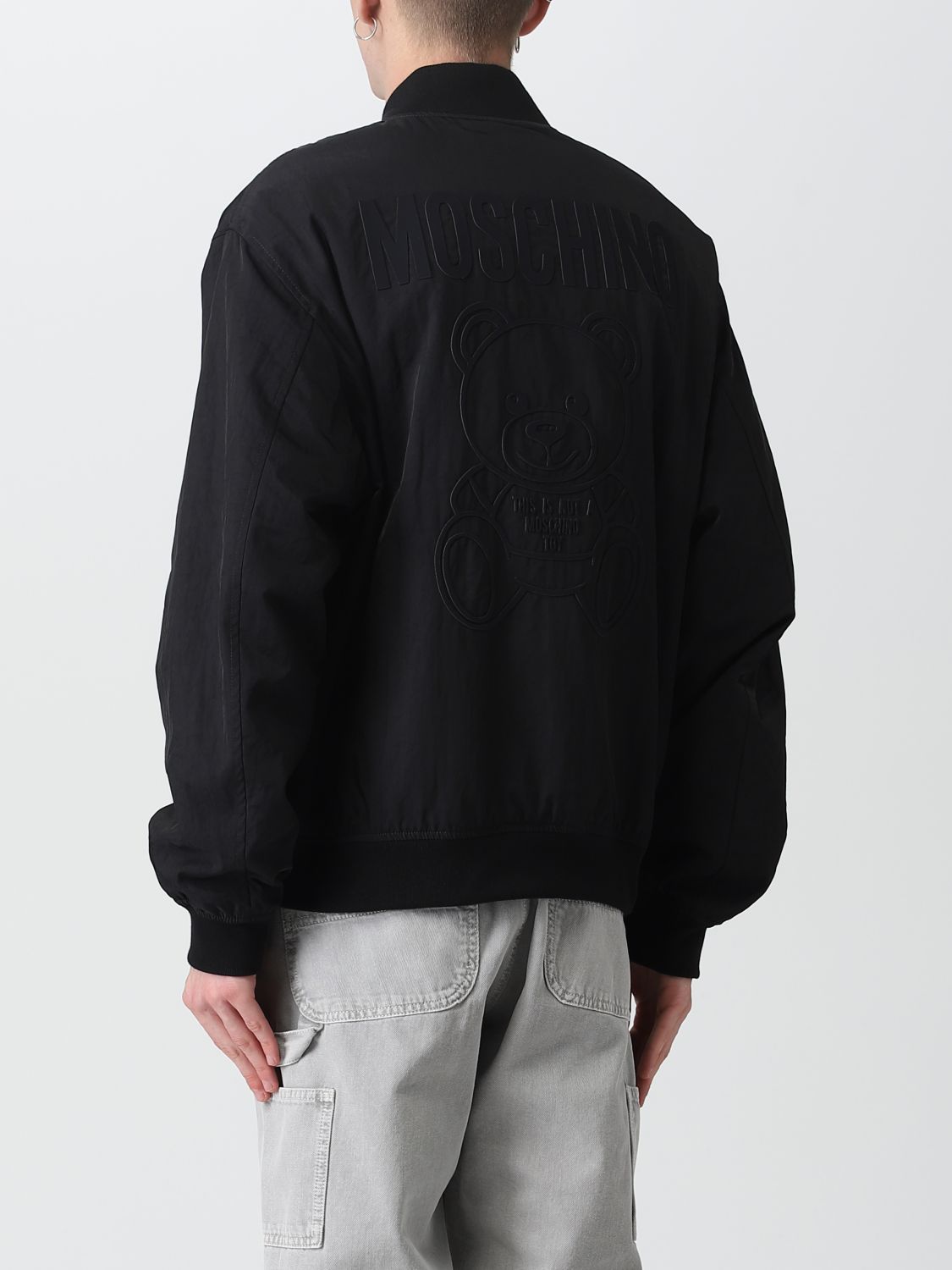 Giacca Moschino Couture: Bomber Moschino Couture in nylon nero 3