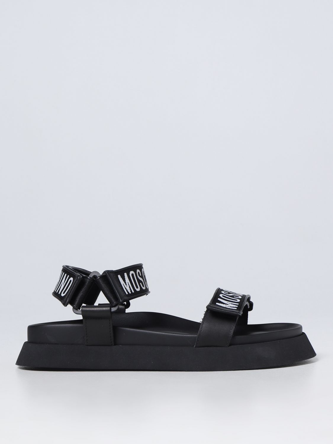 MOSCHINO COUTURE: Sandalias para hombre, Negro | Sandalias Moschino Couture MB16024G1GGP0000 en línea GIGLIO.COM