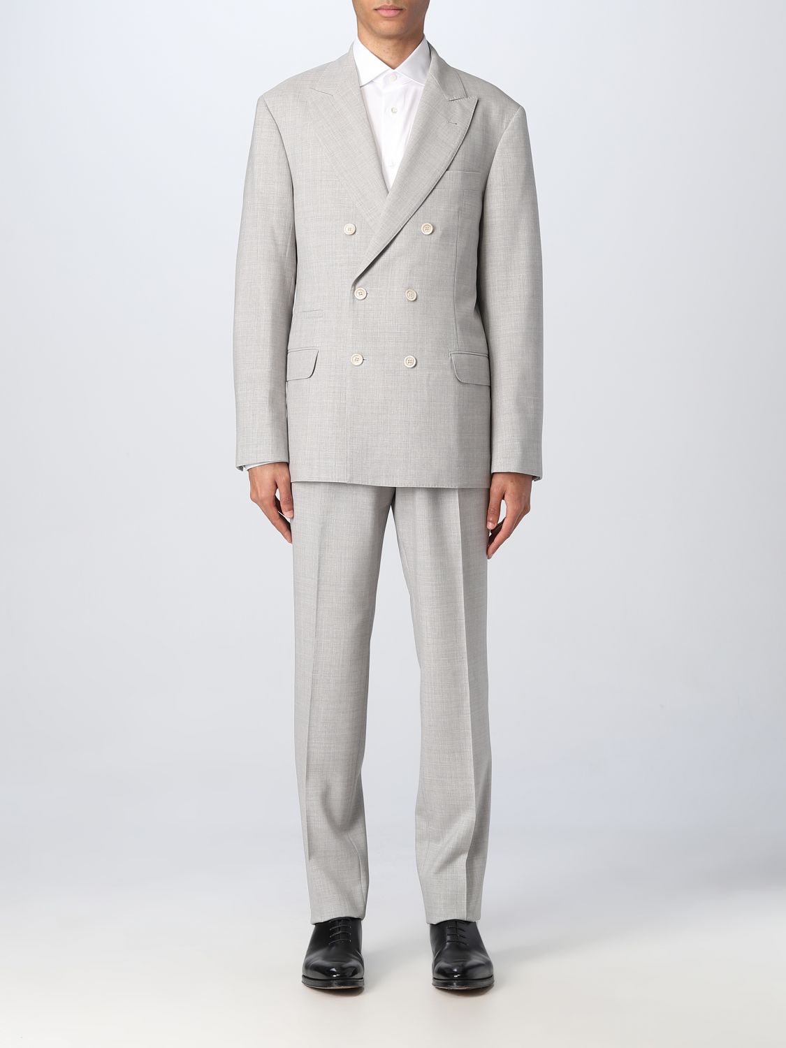 BRUNELLO CUCINELLI: suit for man - Pearl | Brunello Cucinelli suit ...