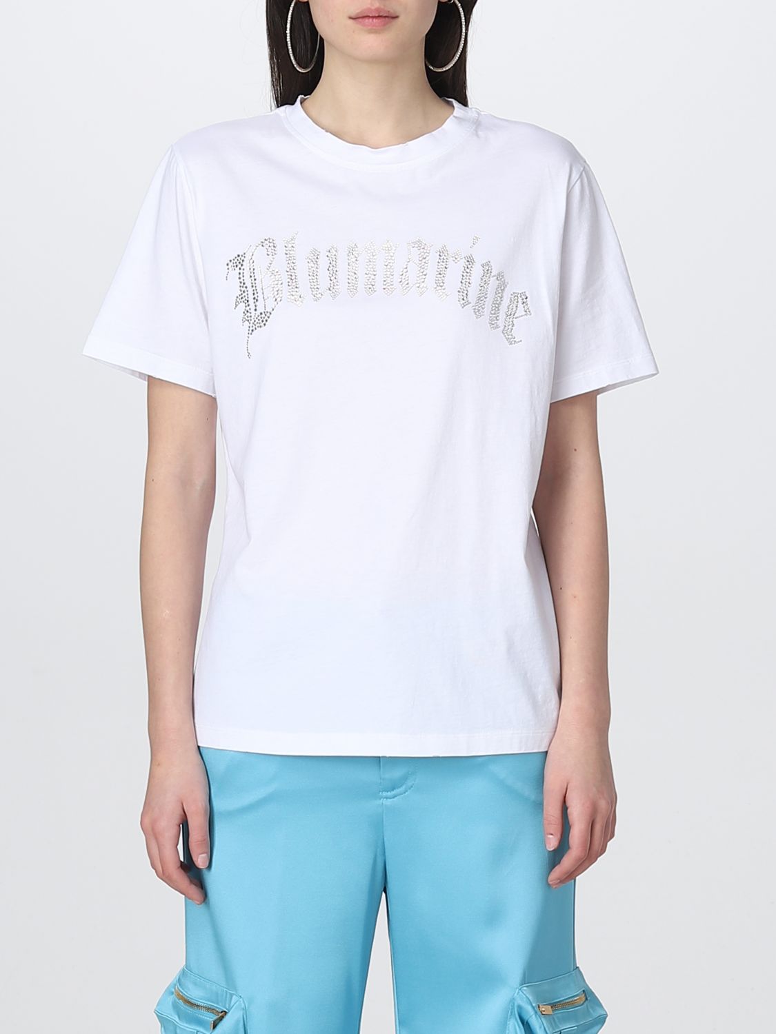 BLUMARINE: t-shirt for woman - White | Blumarine t-shirt 2T023A online ...