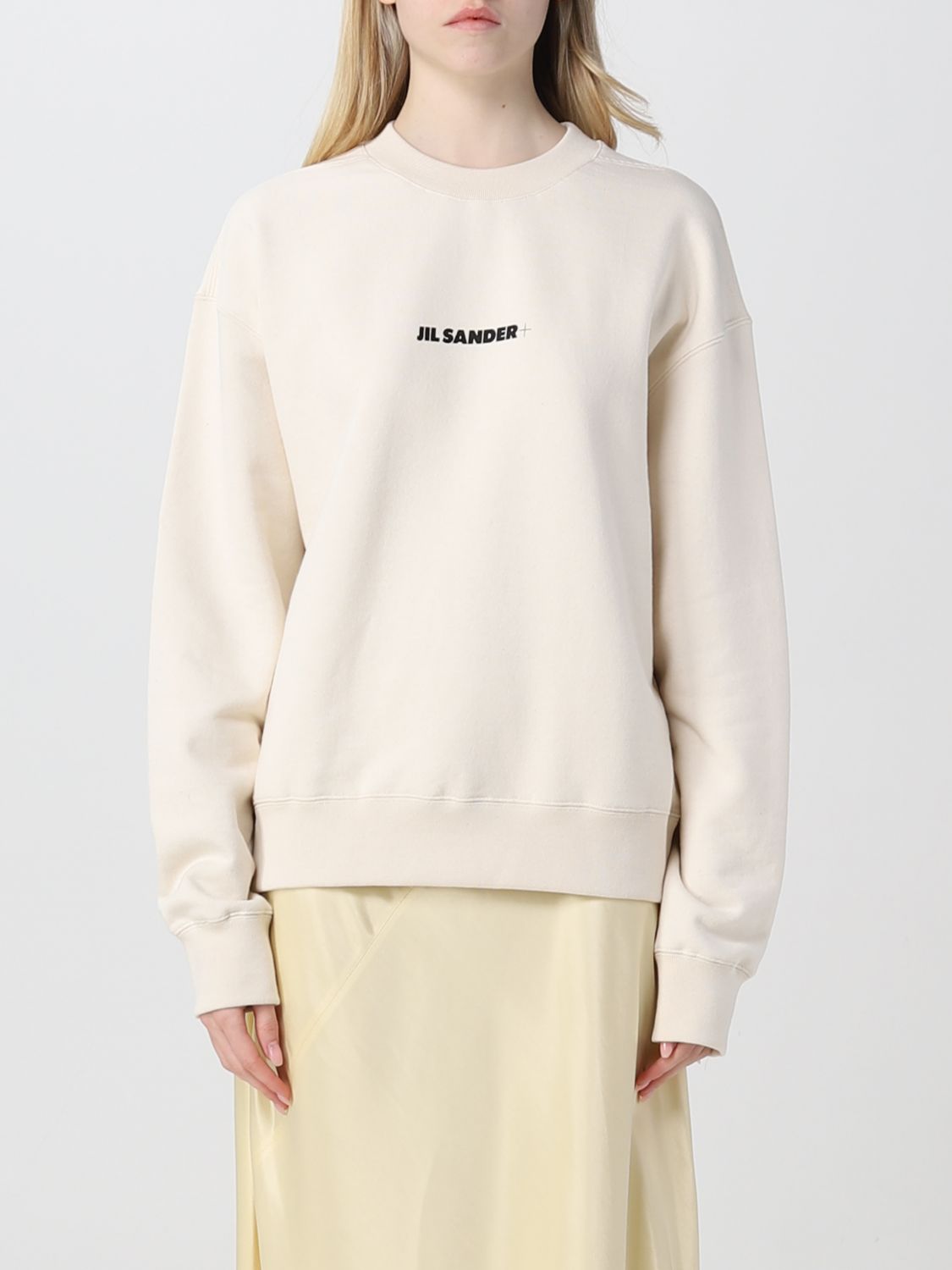 JIL SANDER: sweatshirt for woman - Ivory | Jil Sander sweatshirt
