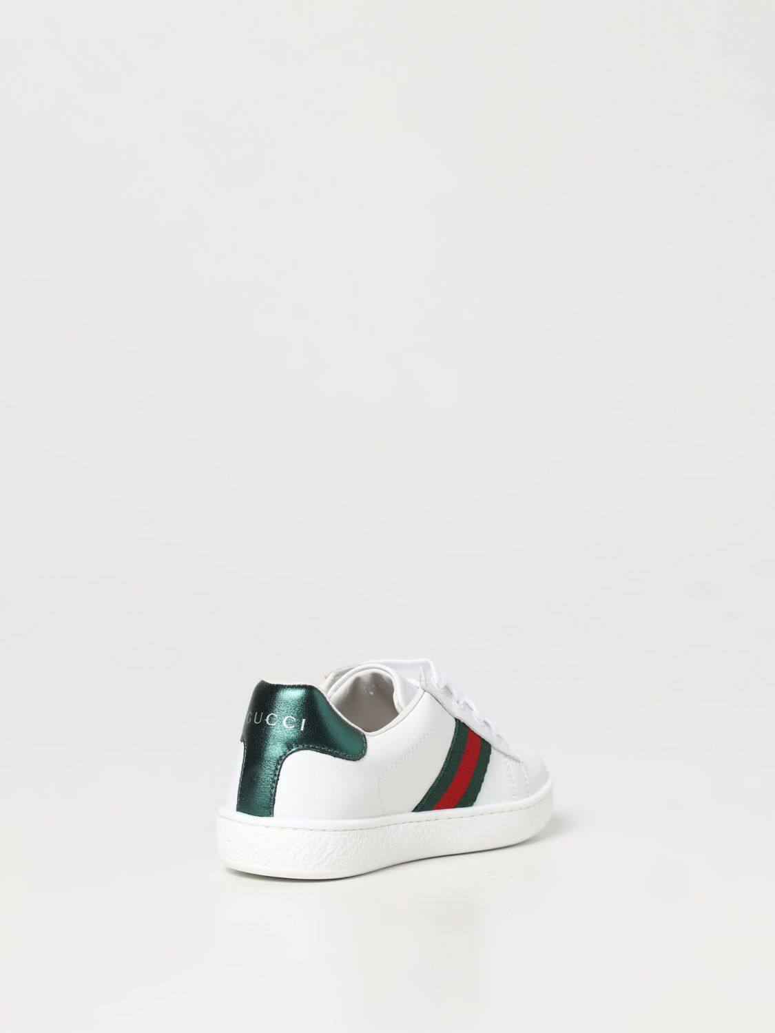 GUCCI: Zapatos para niño, Blanco | Gucci 433146CPWE0 en línea en GIGLIO.COM