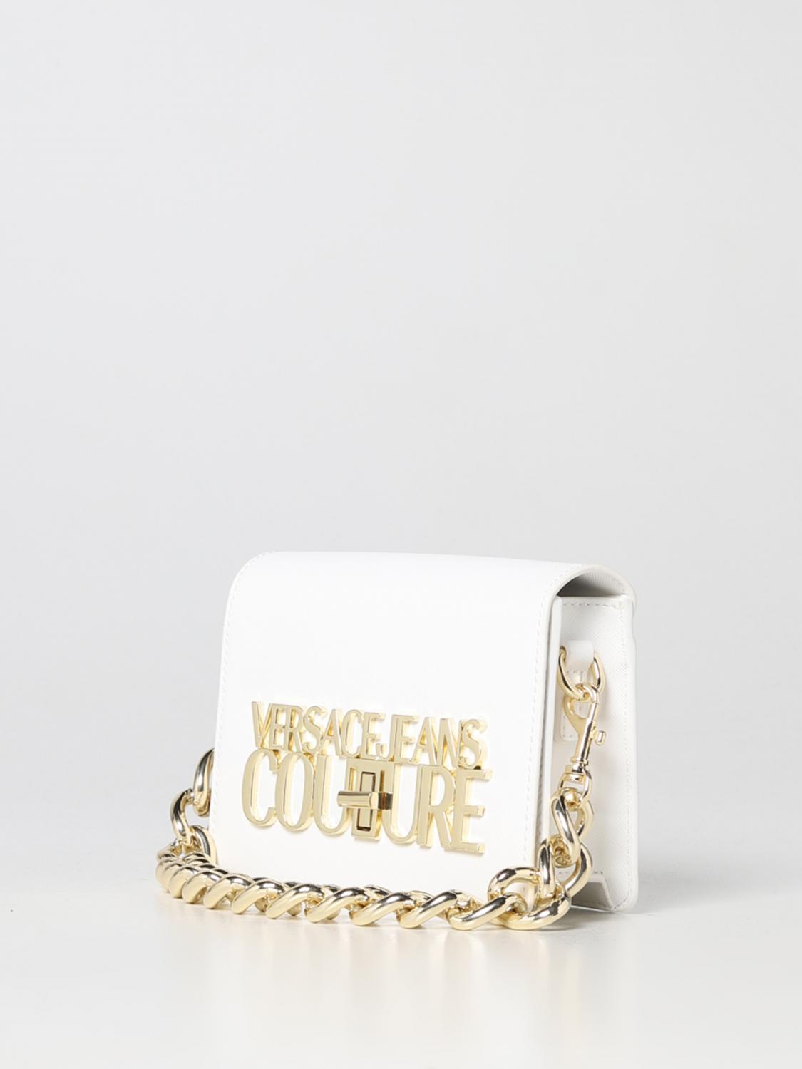 VERSACE JEANS COUTURE mini bag for woman White Versace Jeans Couture mini bag 74VA4BL3ZS467