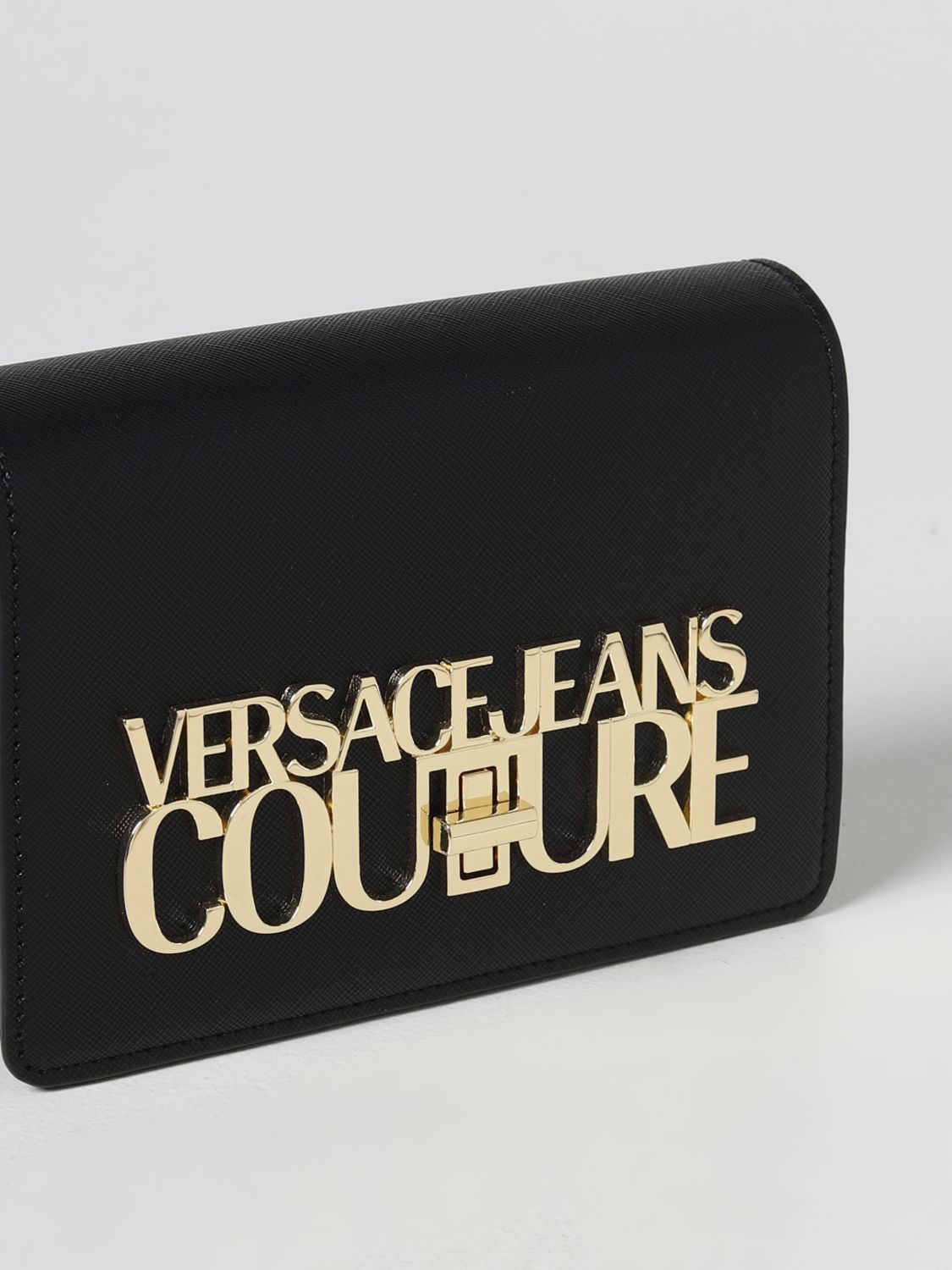 Borsa mini Versace Jeans Couture: Borsa Versace Jeans Couture in pelle sintetica saffiano nero 4