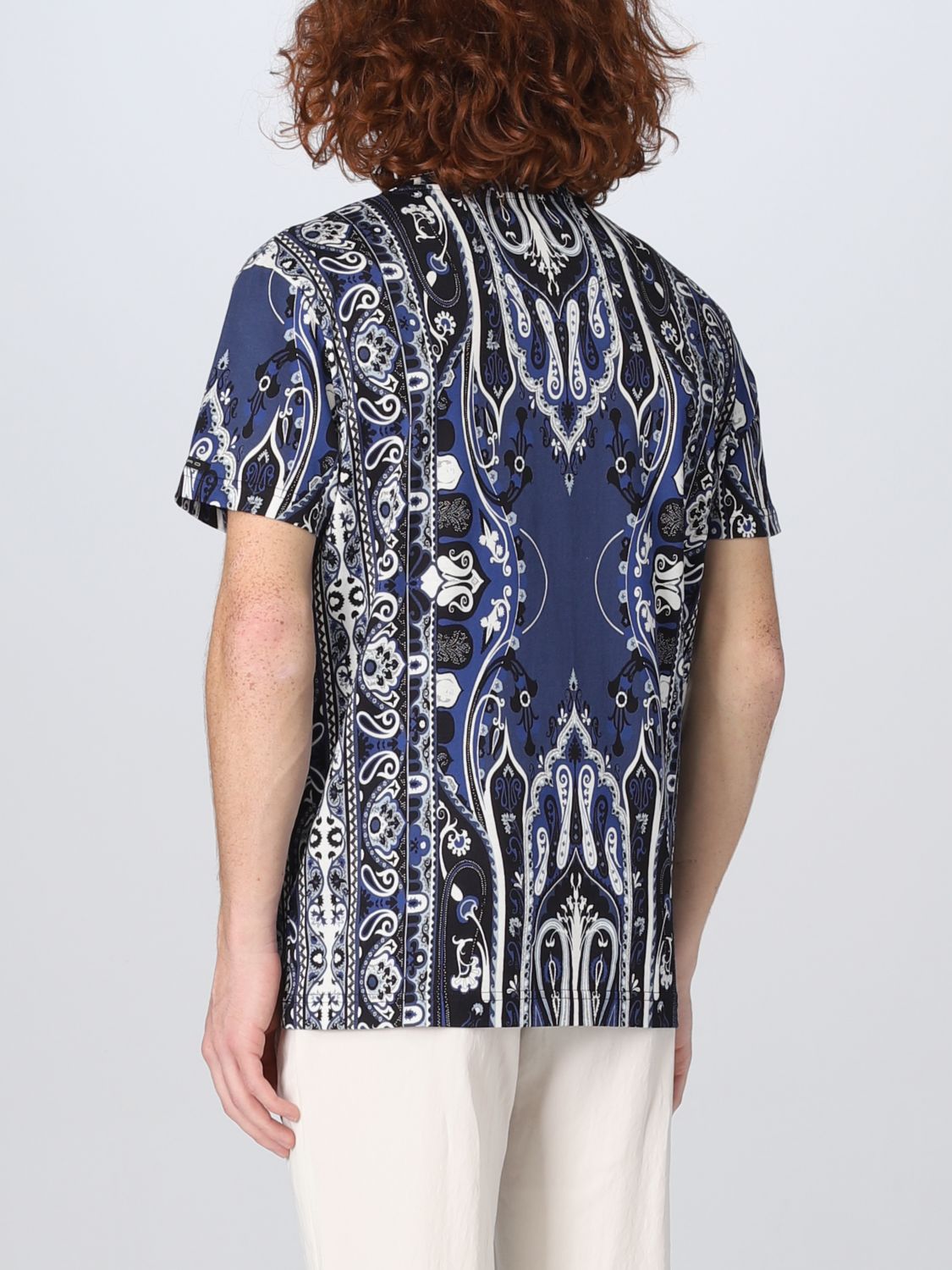 T-shirt Etro: T-shirt Etro con stampa Paisley all over blue 3
