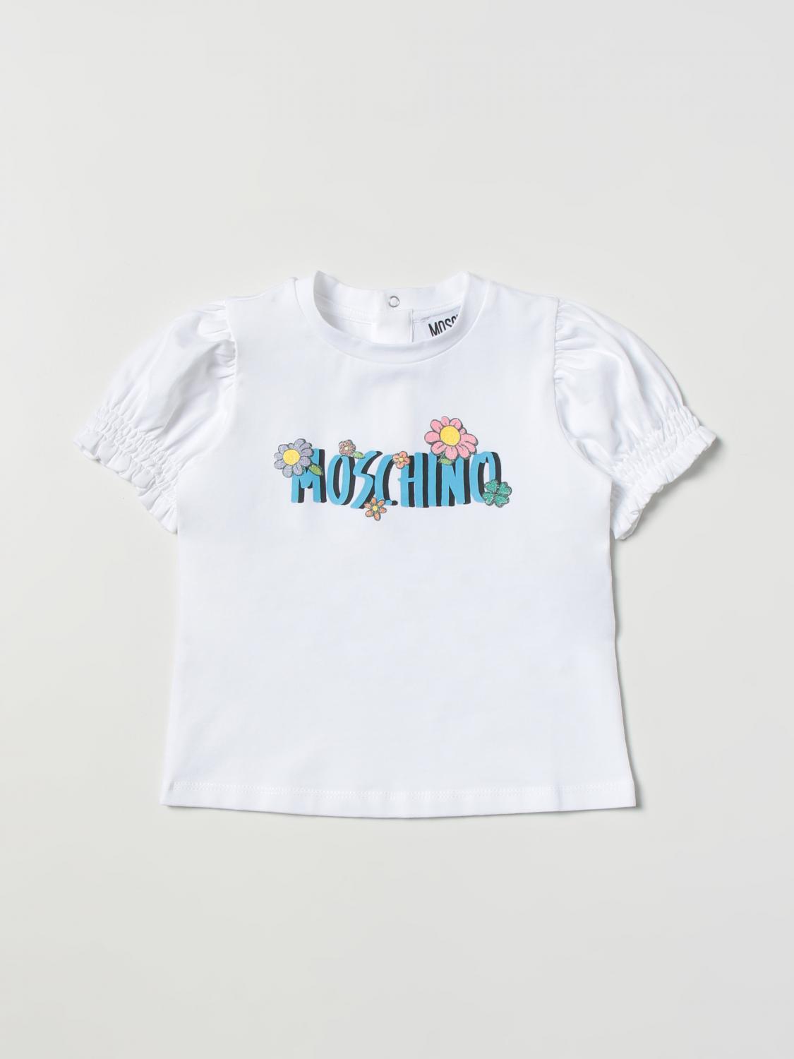 MOSCHINO BABY tshirt for baby White Moschino Baby tshirt