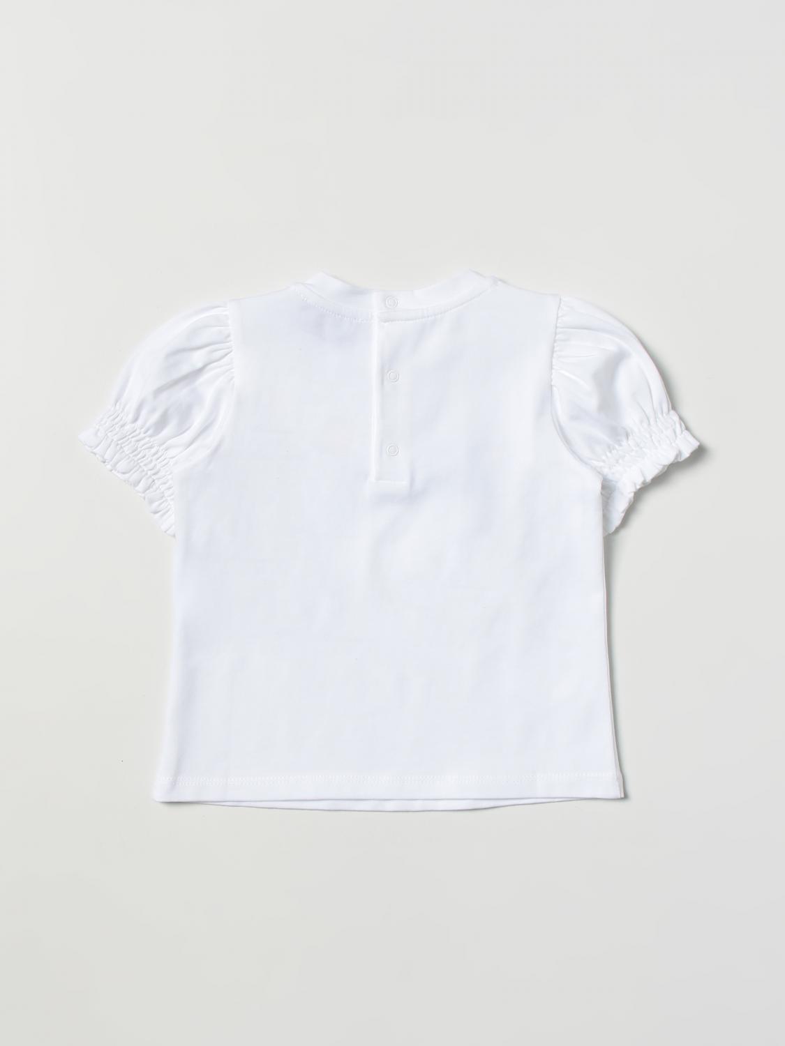 MOSCHINO BABY tshirt for baby White Moschino Baby tshirt