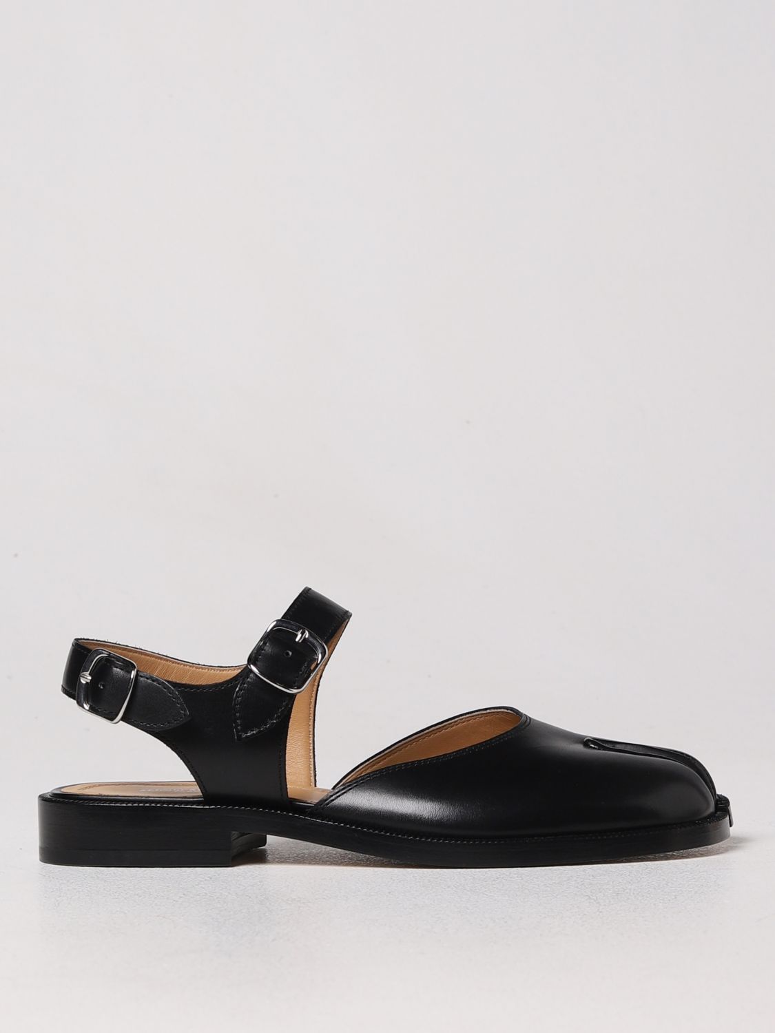 MAISON MARGIELA: flat shoes for woman - Black | Maison Margiela flat ...