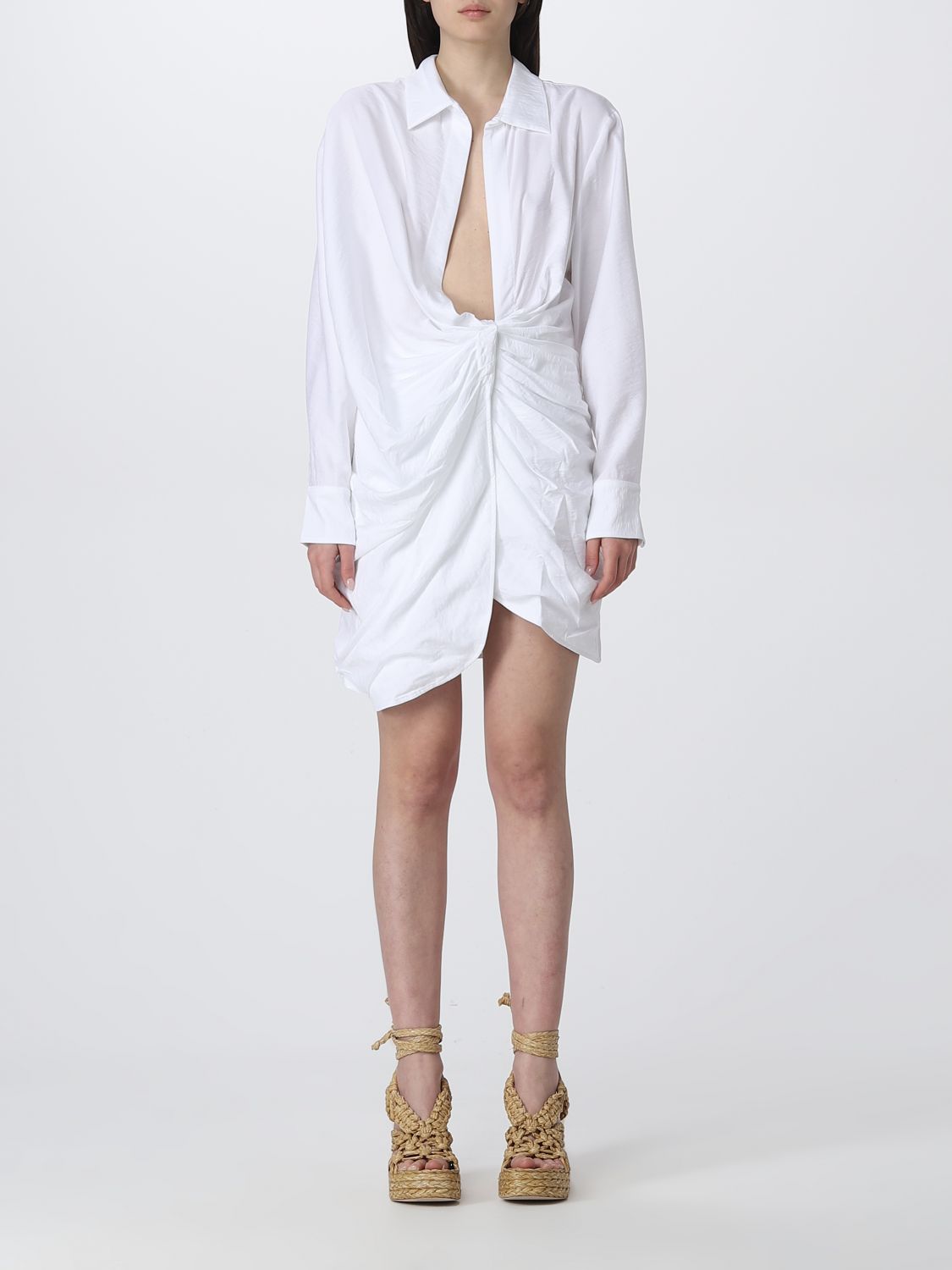 Shop Jacquemus Dress  Woman Color White