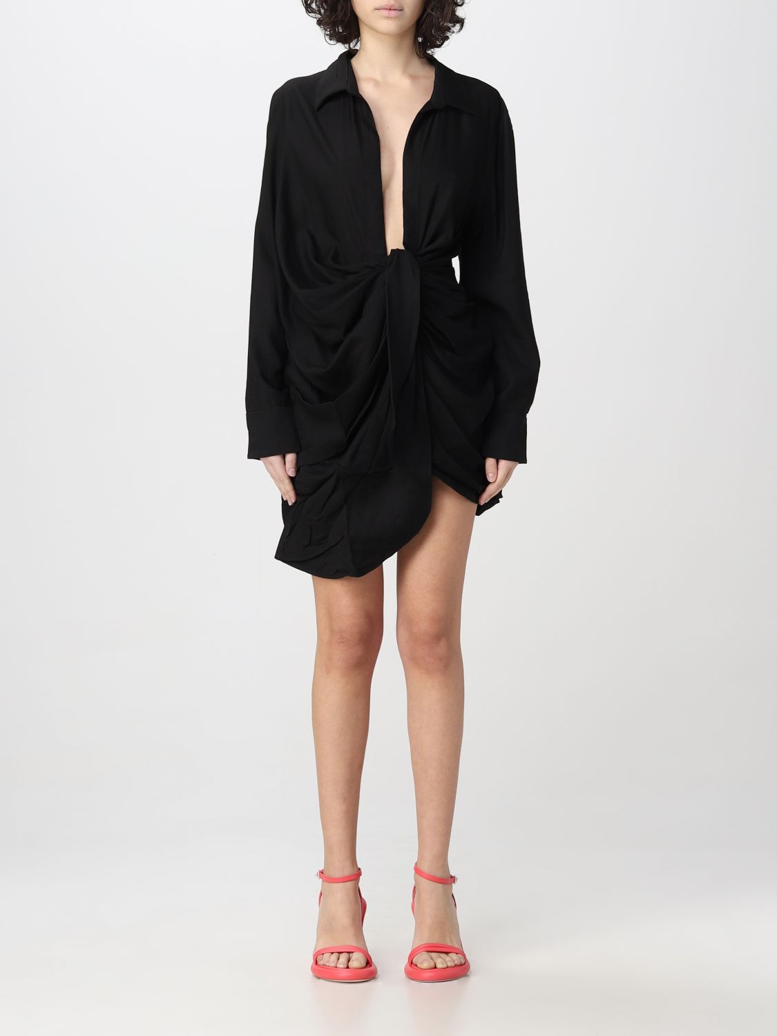 Shop Jacquemus Dress  Woman Color Black