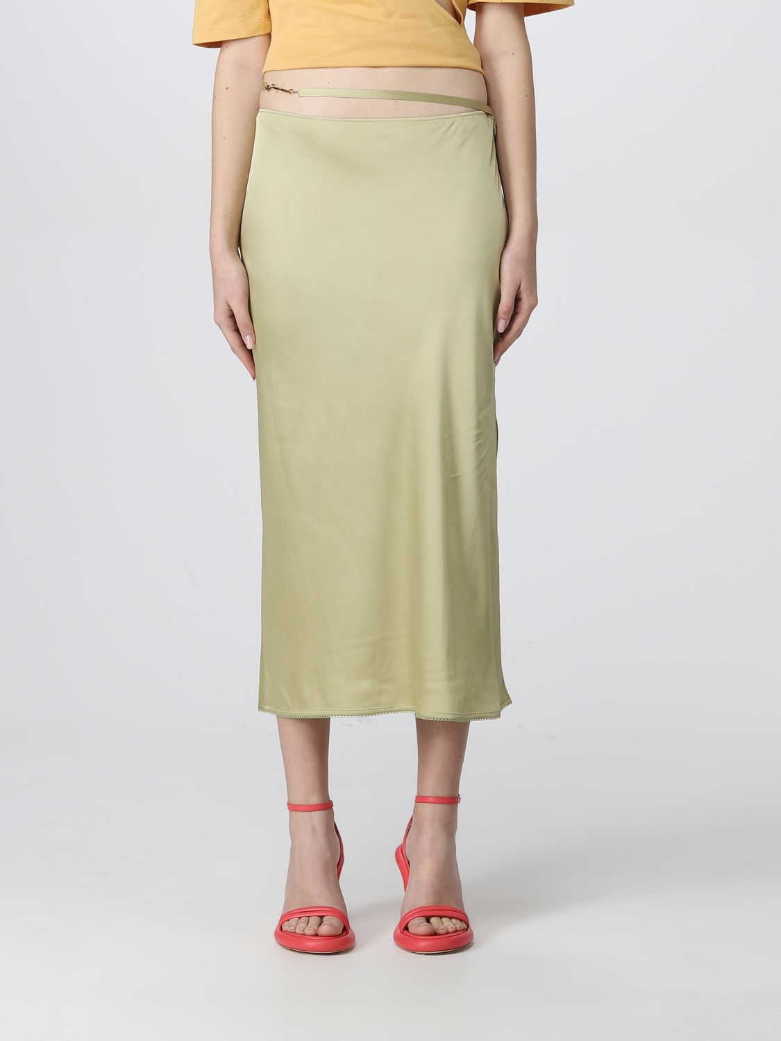 Jacquemus Skirt Woman Color Beige | ModeSens
