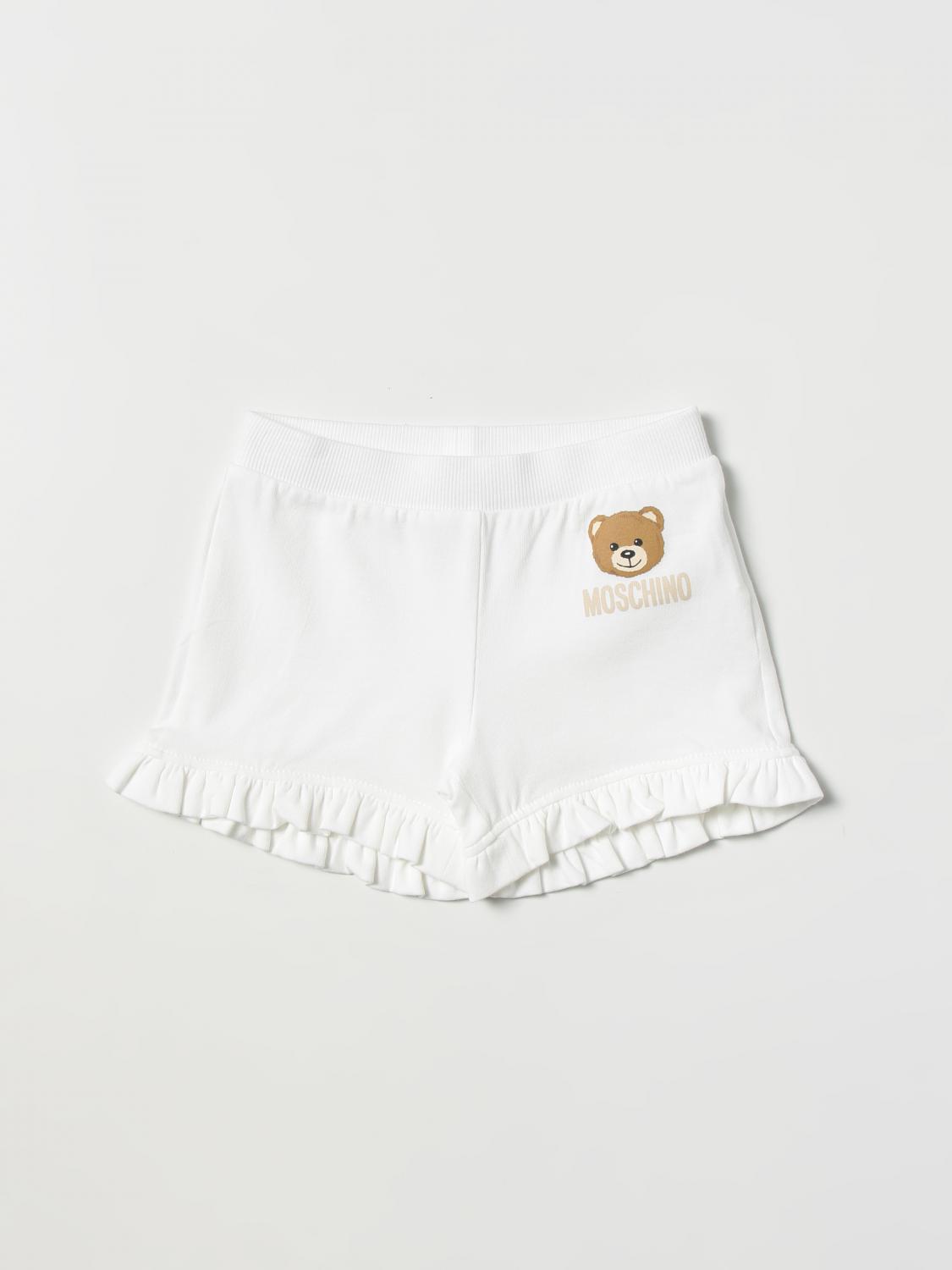 MOSCHINO BABY shorts for baby White Moschino Baby shorts