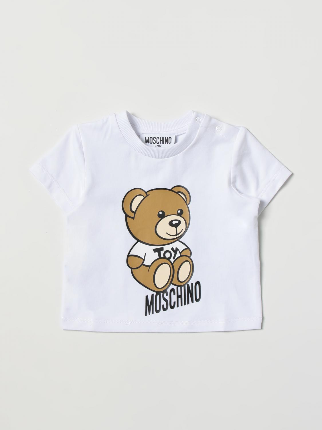 MOSCHINO BABY tshirt for baby White Moschino Baby tshirt