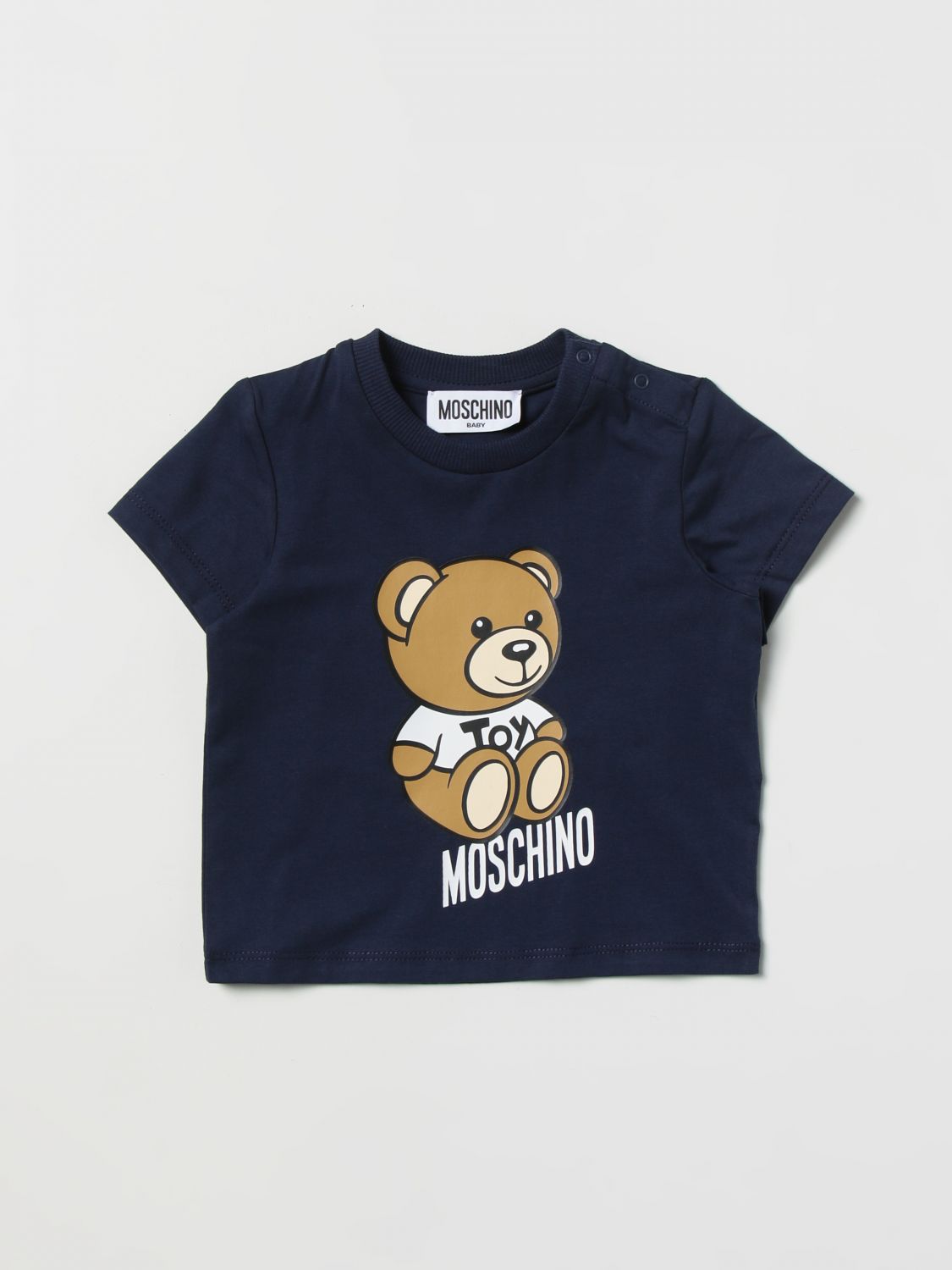 MOSCHINO BABY T-SHIRT MOSCHINO BABY KIDS COLOR BLUE 1,D89978239