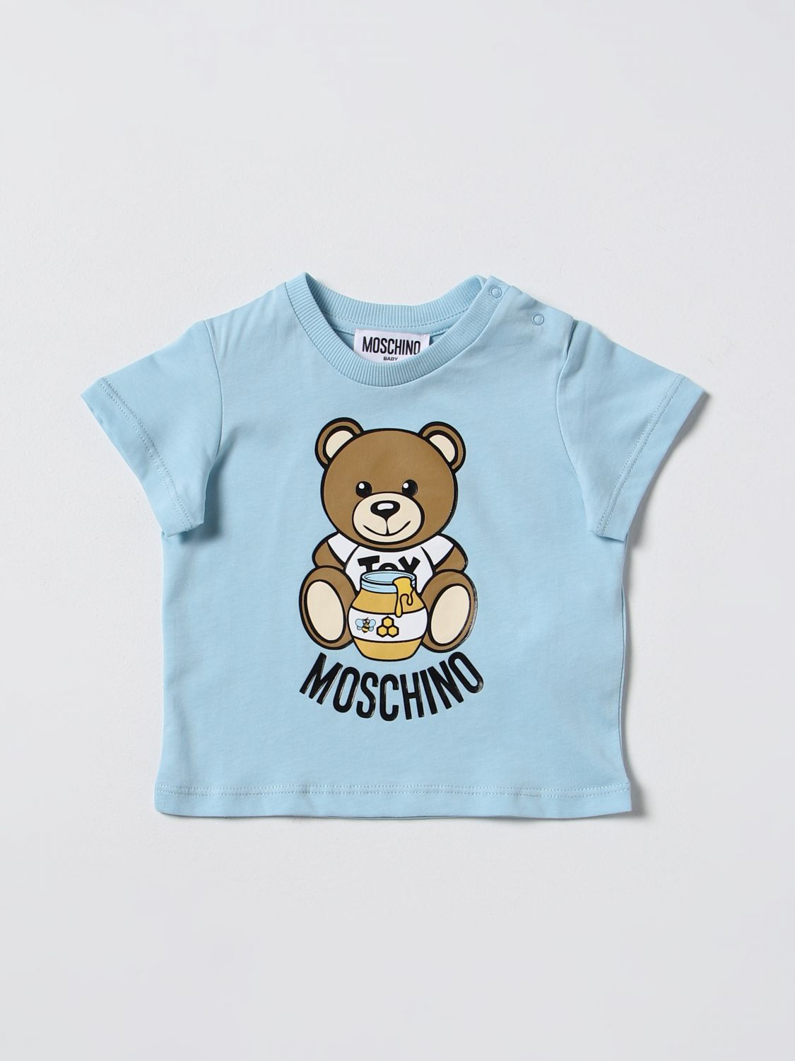 Moschino Baby T-shirt  Kids In Gnawed Blue