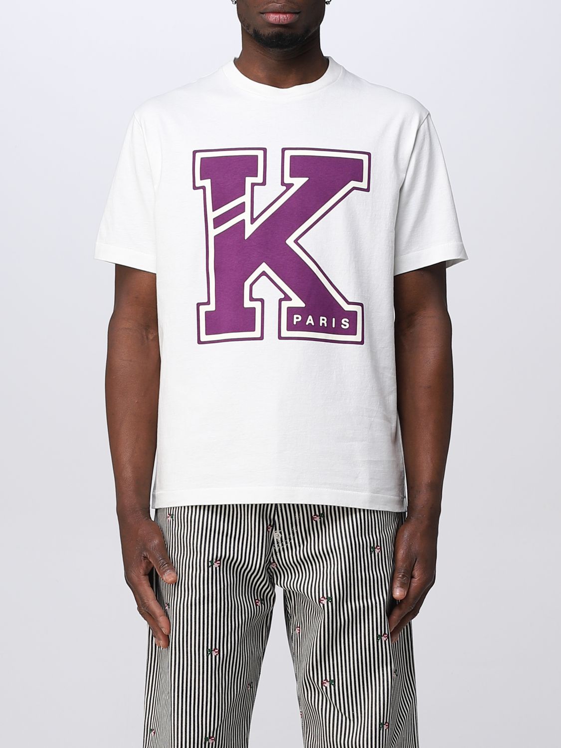 Shop Kenzo T-shirt  Men Color White