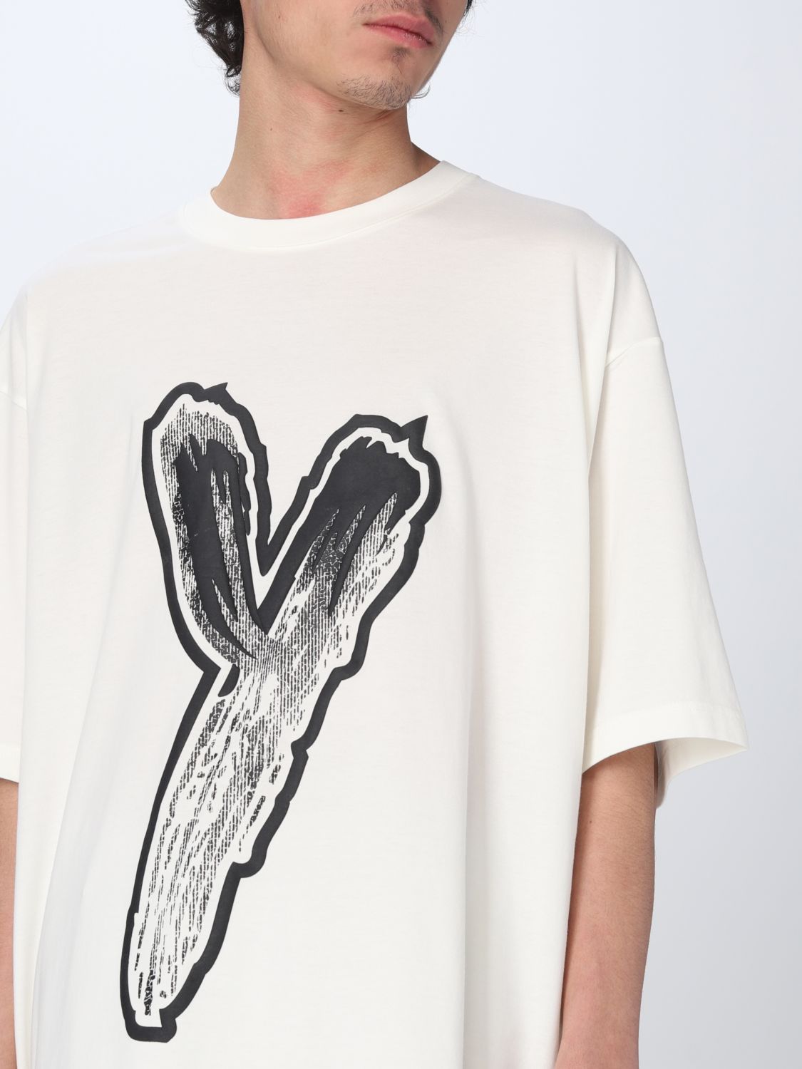 Y-3: t-shirt for man - White | Y-3 t-shirt HY1272 online on GIGLIO.COM