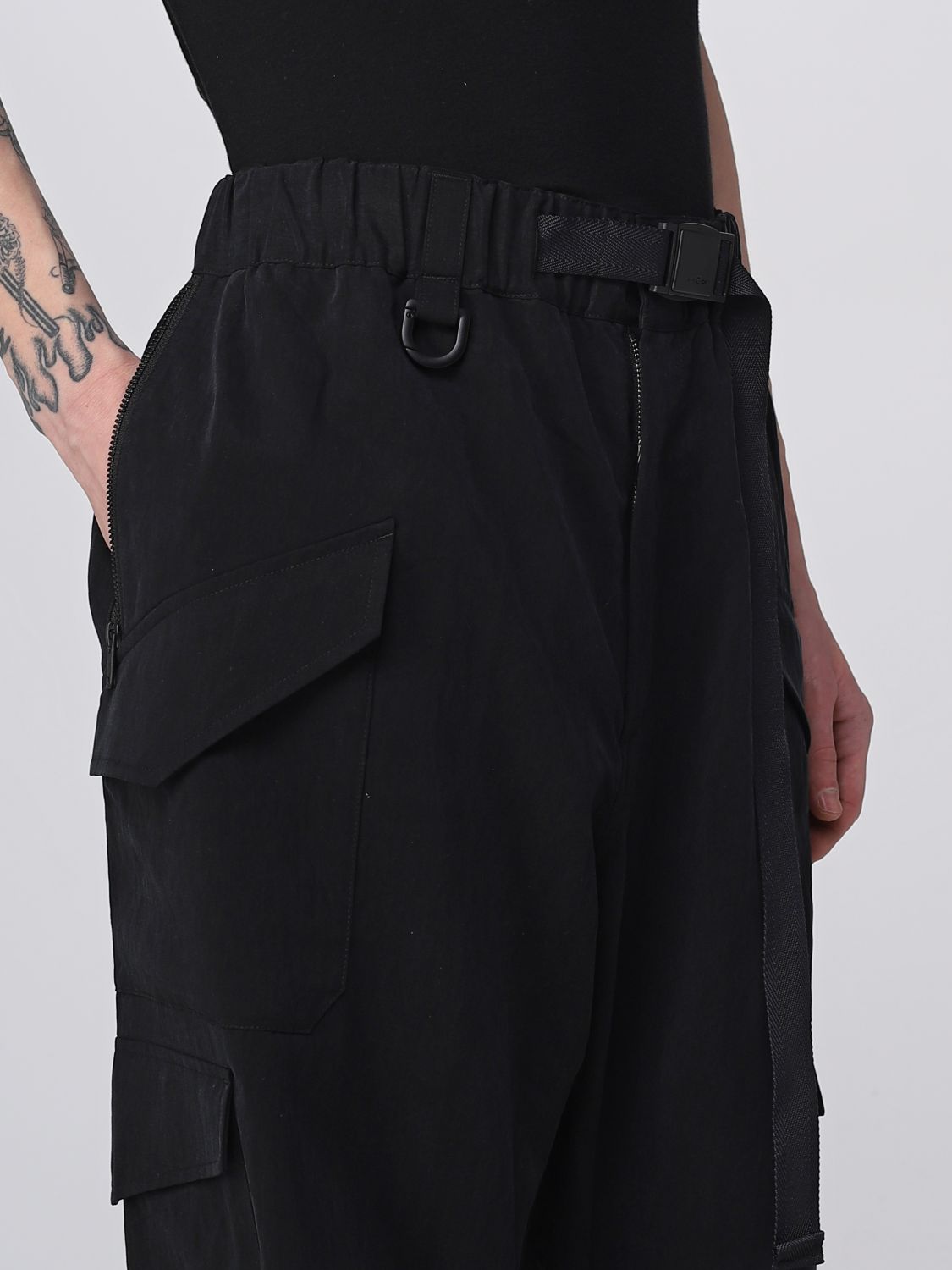 Y-3: pants for man - Black | Y-3 pants H63080 online on GIGLIO.COM